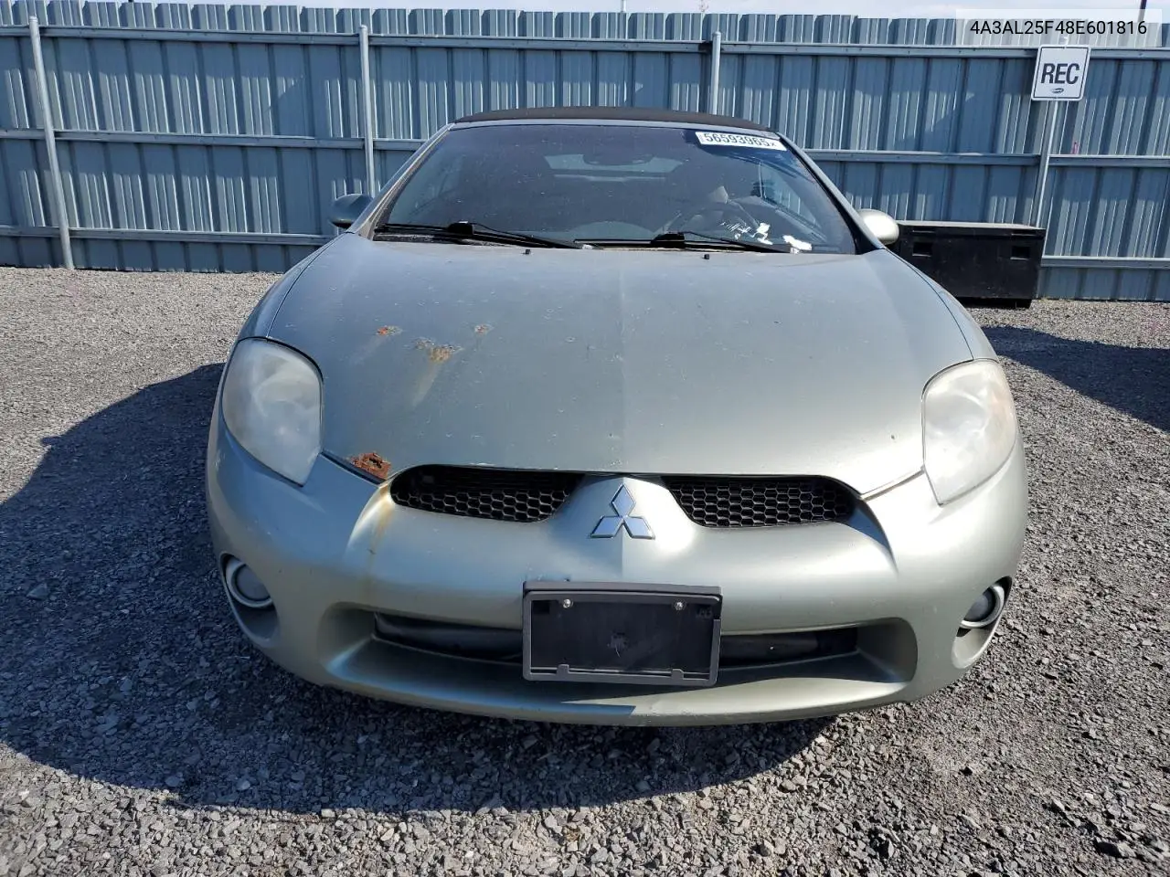 2008 Mitsubishi Eclipse Spyder Gs VIN: 4A3AL25F48E601816 Lot: 56593965