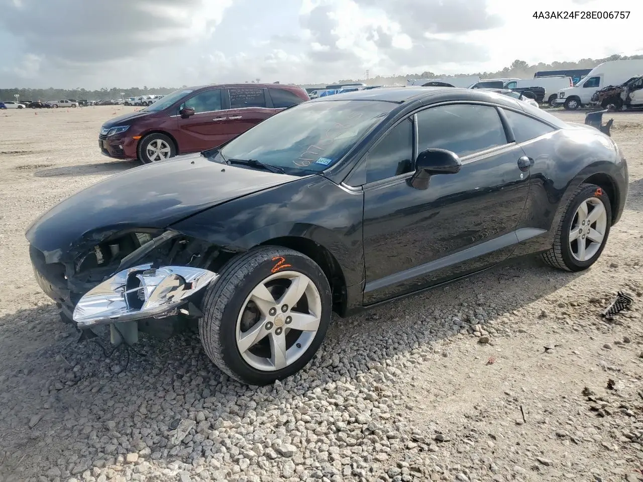 2008 Mitsubishi Eclipse Gs VIN: 4A3AK24F28E006757 Lot: 61770585