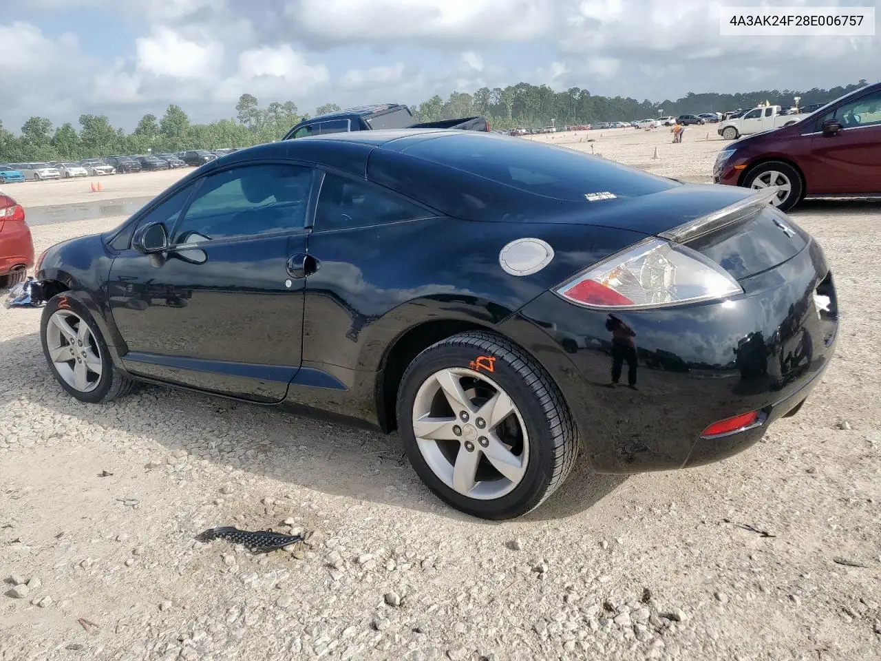 2008 Mitsubishi Eclipse Gs VIN: 4A3AK24F28E006757 Lot: 61770585