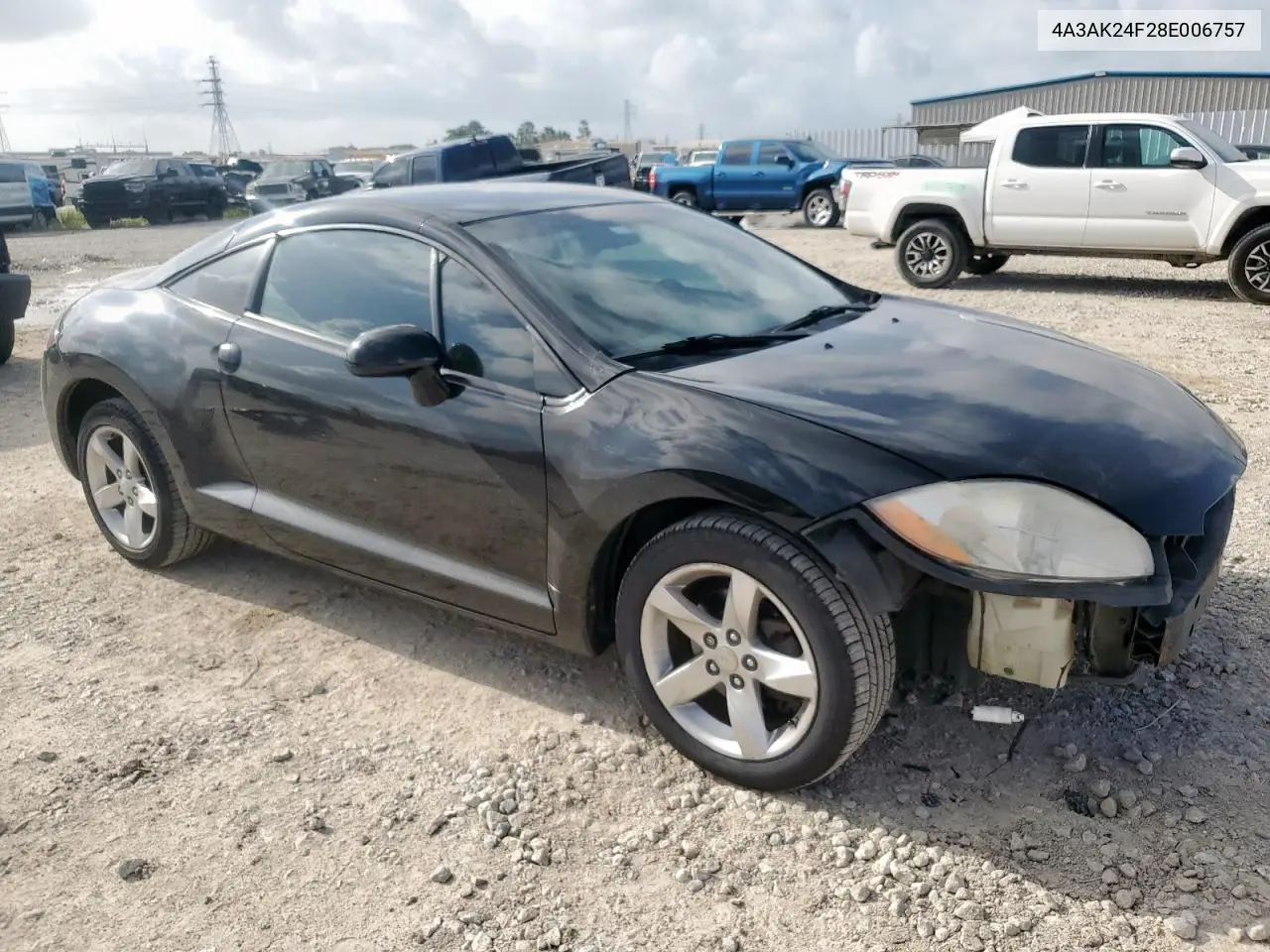 2008 Mitsubishi Eclipse Gs VIN: 4A3AK24F28E006757 Lot: 61770585