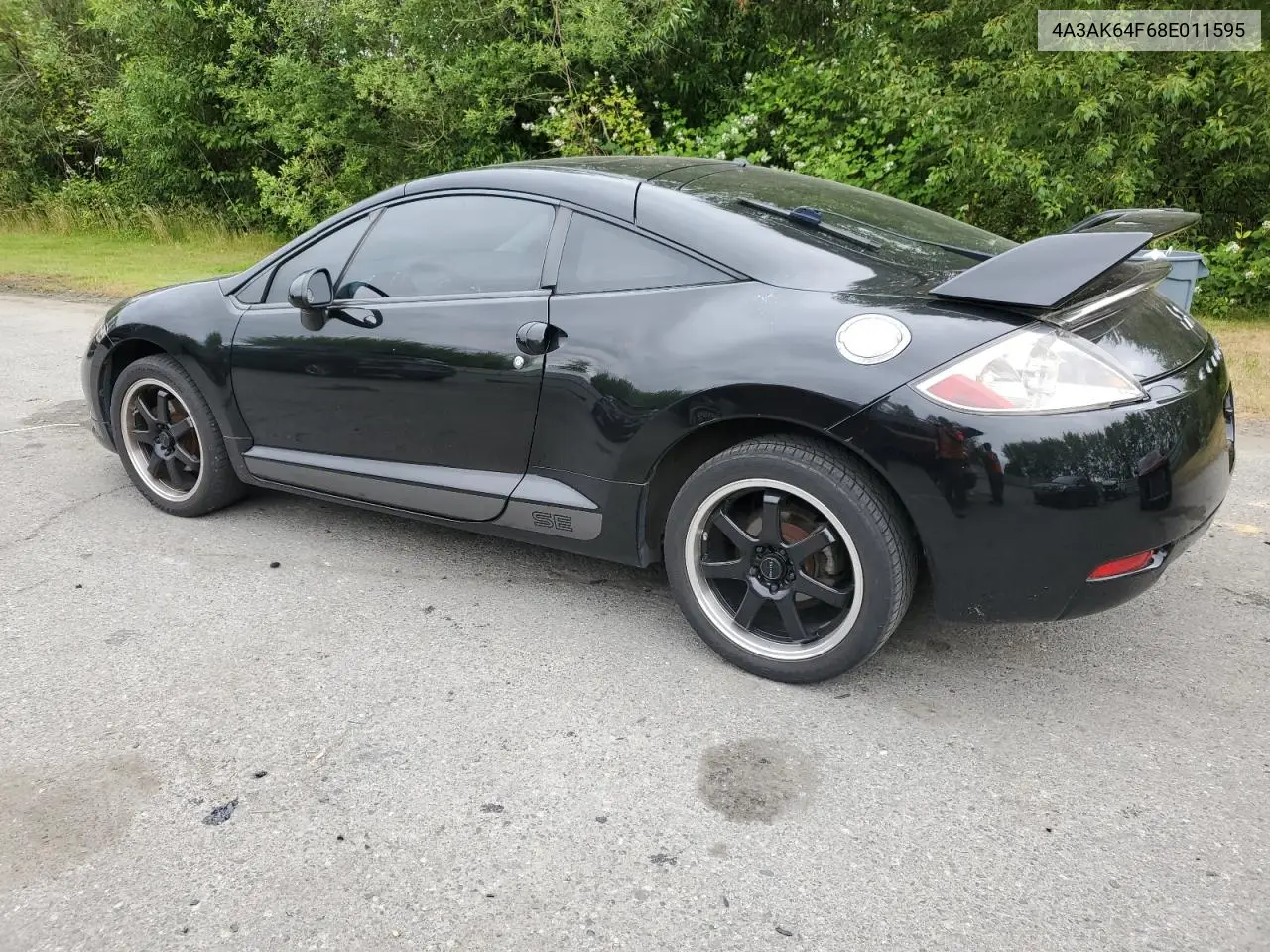 2008 Mitsubishi Eclipse Se VIN: 4A3AK64F68E011595 Lot: 62324405