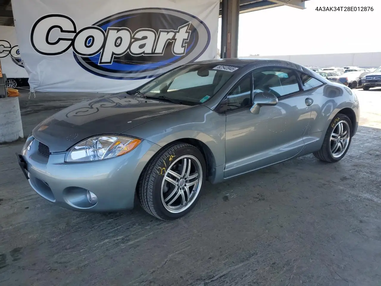 2008 Mitsubishi Eclipse Gt VIN: 4A3AK34T28E012876 Lot: 62543945