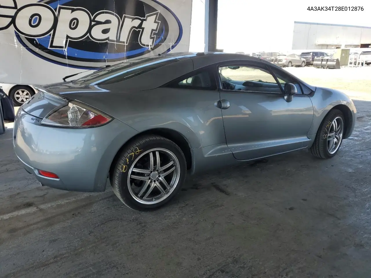 2008 Mitsubishi Eclipse Gt VIN: 4A3AK34T28E012876 Lot: 62543945
