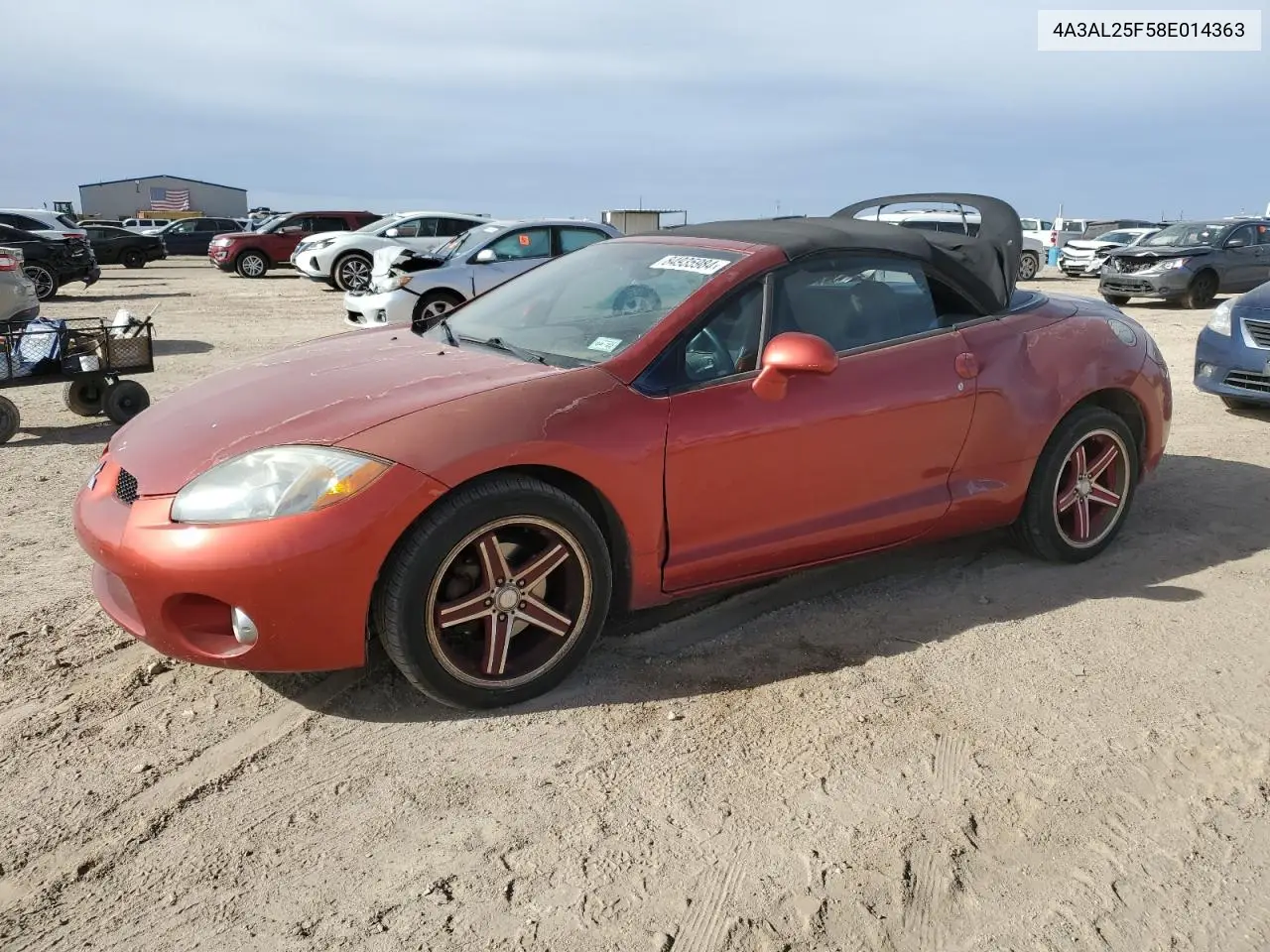 4a3al25f58e014363 4A3AL25F58E014363 2008 Mitsubishi Eclipse Spyder Gs
