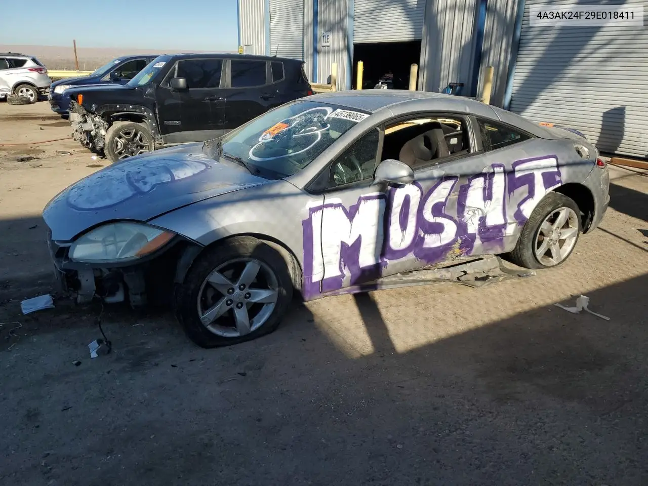2009 Mitsubishi Eclipse Gs VIN: 4A3AK24F29E018411 Lot: 45739065