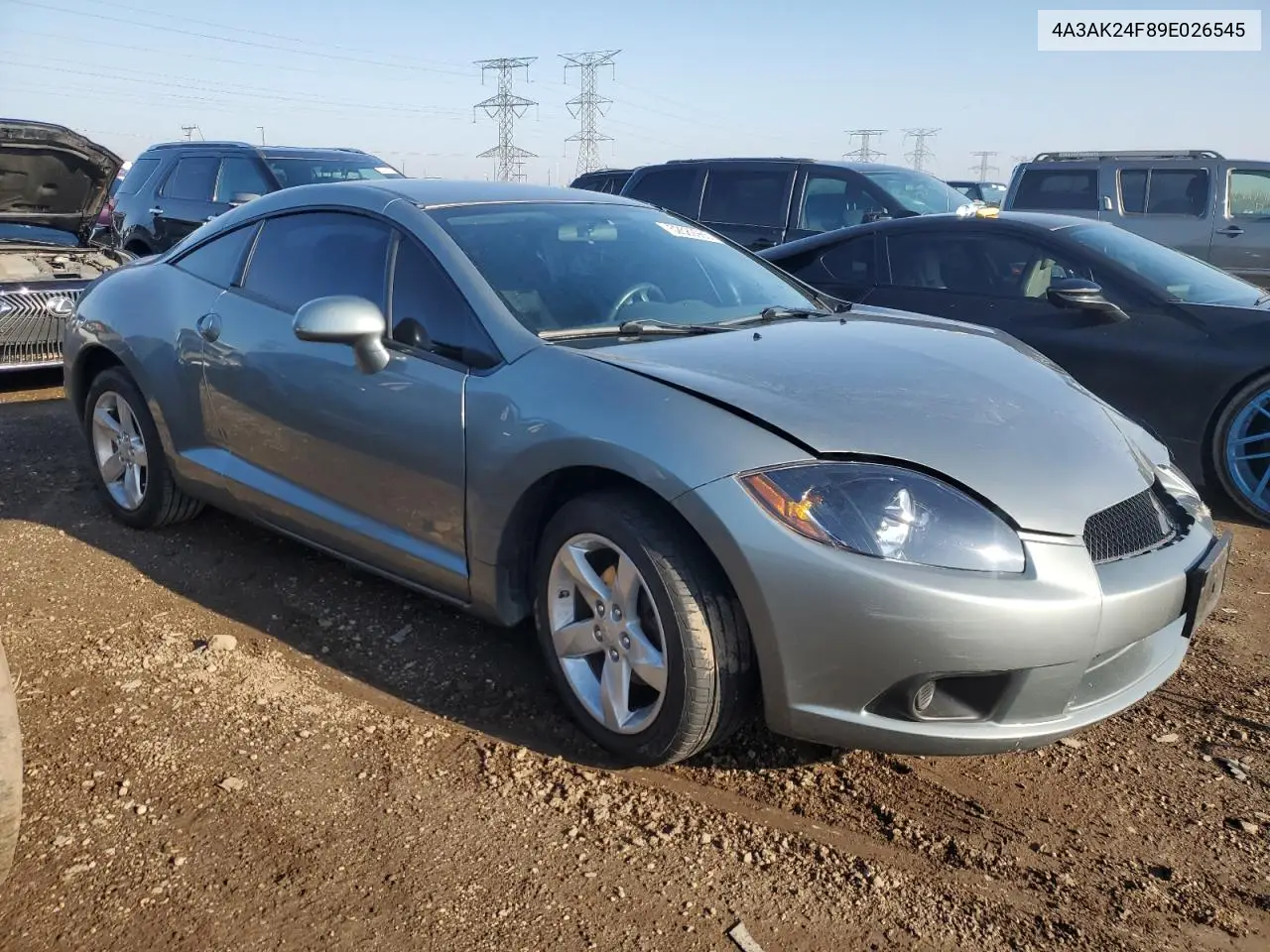 2009 Mitsubishi Eclipse Gs VIN: 4A3AK24F89E026545 Lot: 52589965