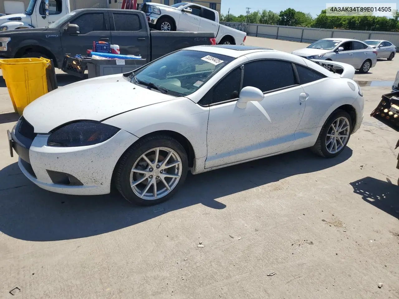 2009 Mitsubishi Eclipse Gt VIN: 4A3AK34T89E014505 Lot: 53554425