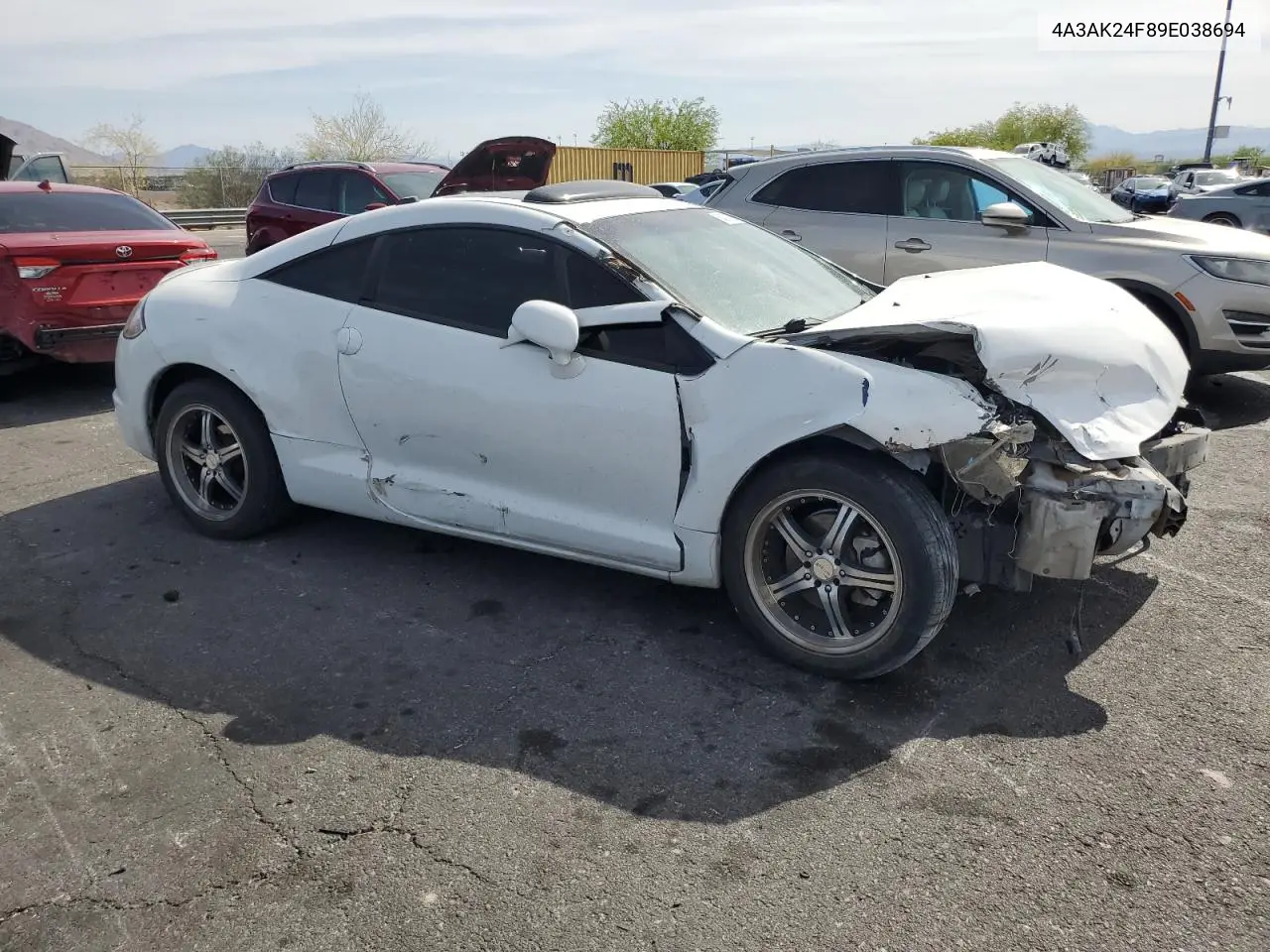 2009 Mitsubishi Eclipse Gs VIN: 4A3AK24F89E038694 Lot: 54579525