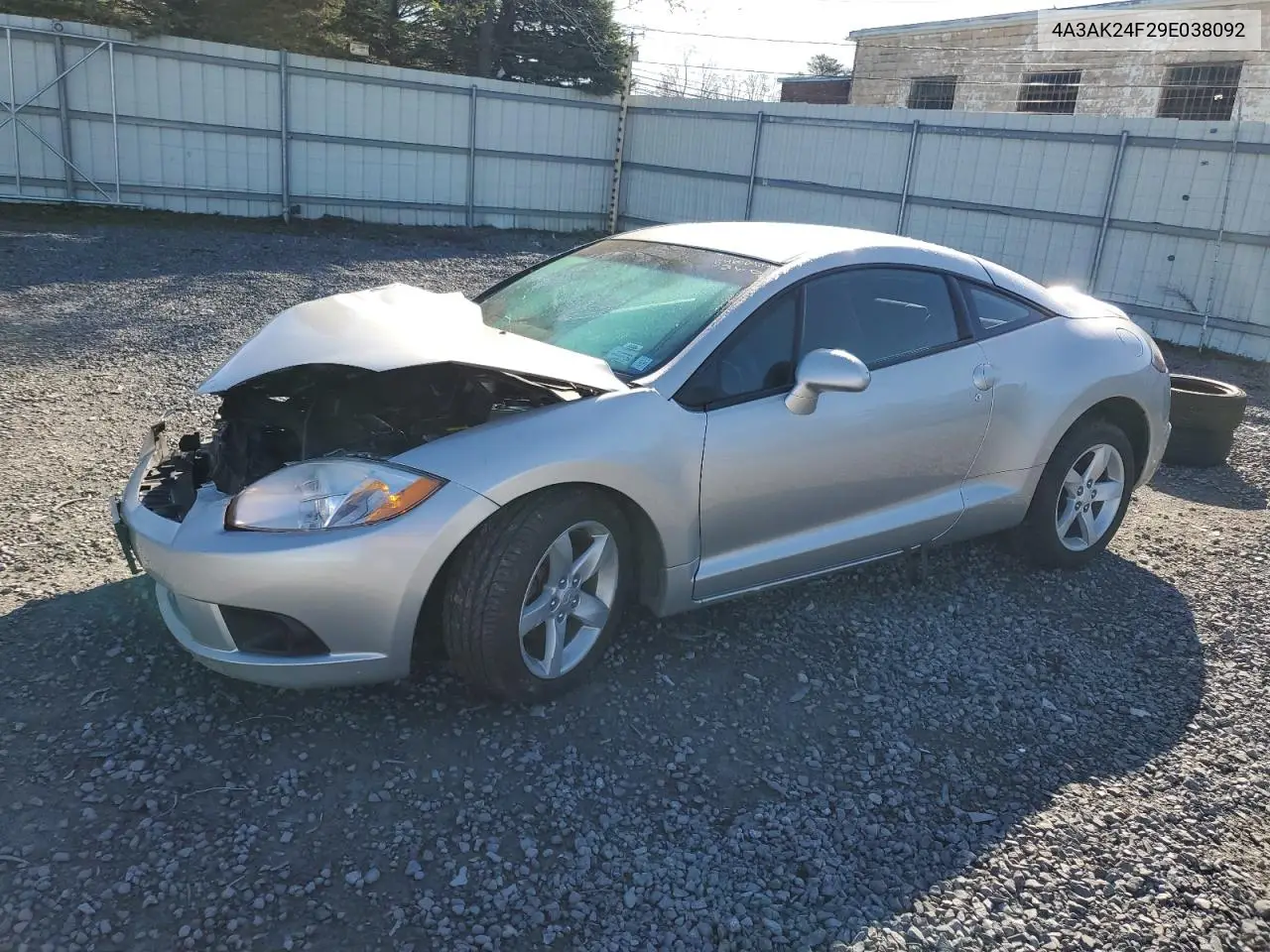 2009 Mitsubishi Eclipse Gs VIN: 4A3AK24F29E038092 Lot: 54650405