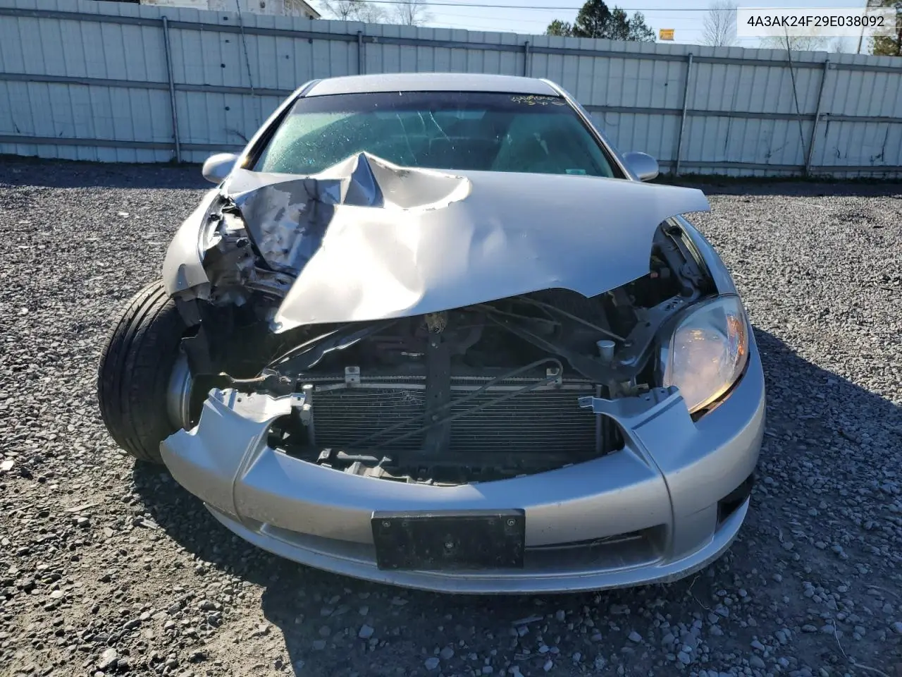 2009 Mitsubishi Eclipse Gs VIN: 4A3AK24F29E038092 Lot: 54650405