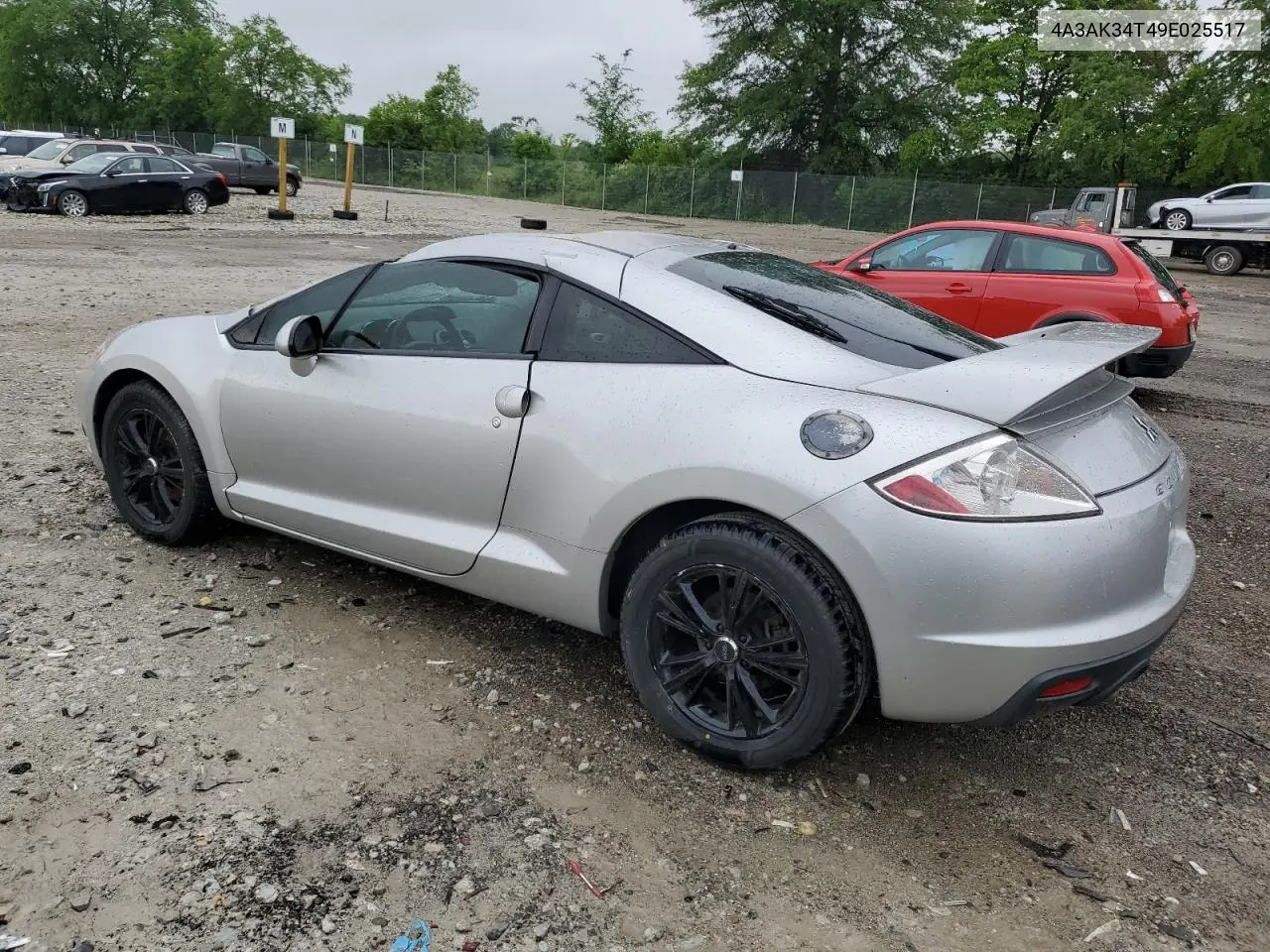2009 Mitsubishi Eclipse Gt VIN: 4A3AK34T49E025517 Lot: 57817955