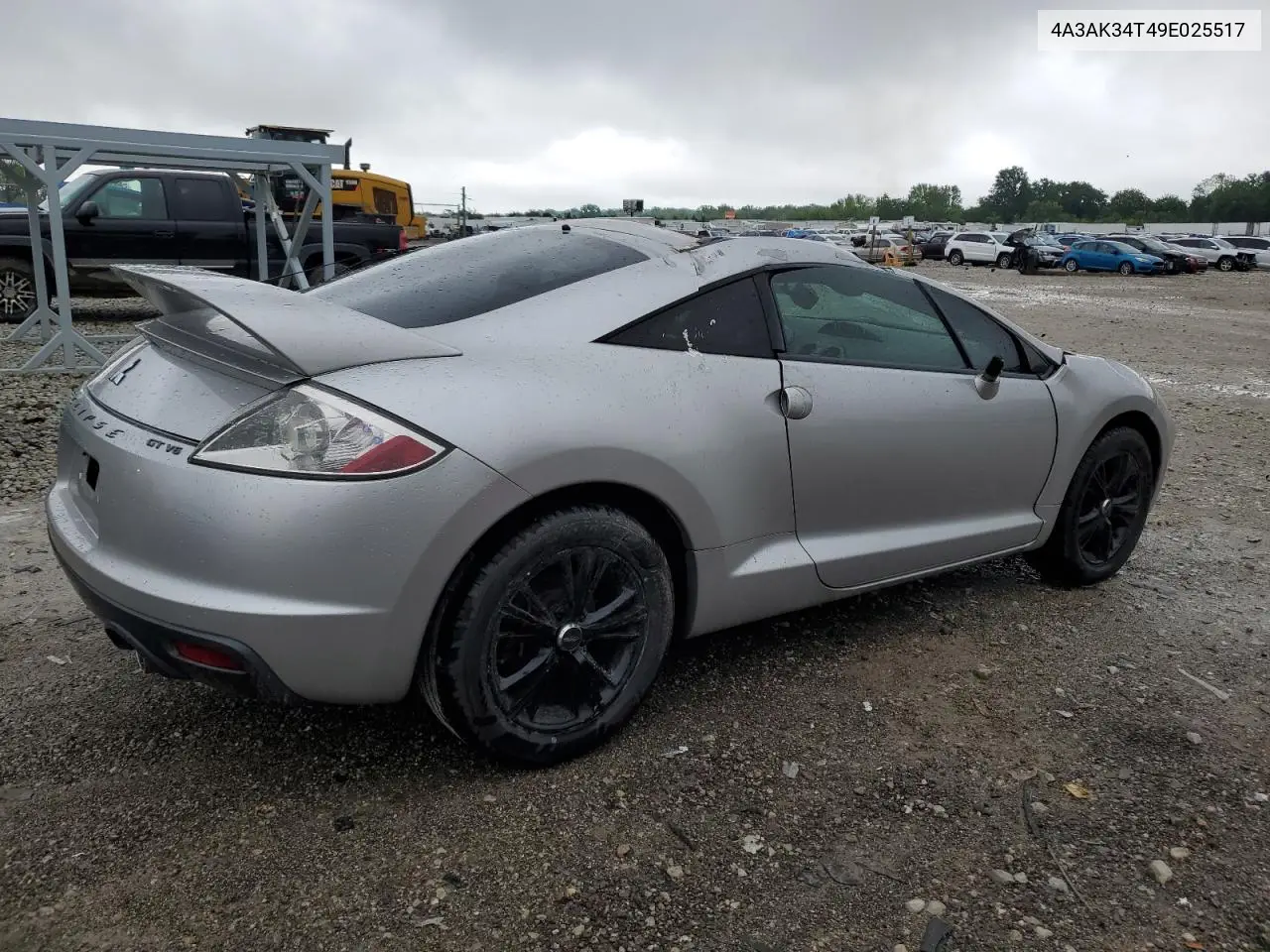 2009 Mitsubishi Eclipse Gt VIN: 4A3AK34T49E025517 Lot: 57817955