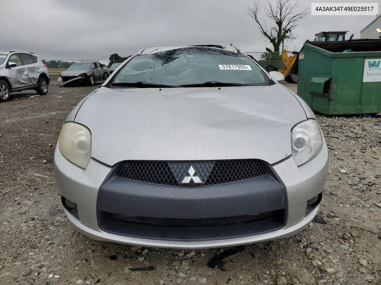 2009 Mitsubishi Eclipse Gt VIN: 4A3AK34T49E025517 Lot: 57817955