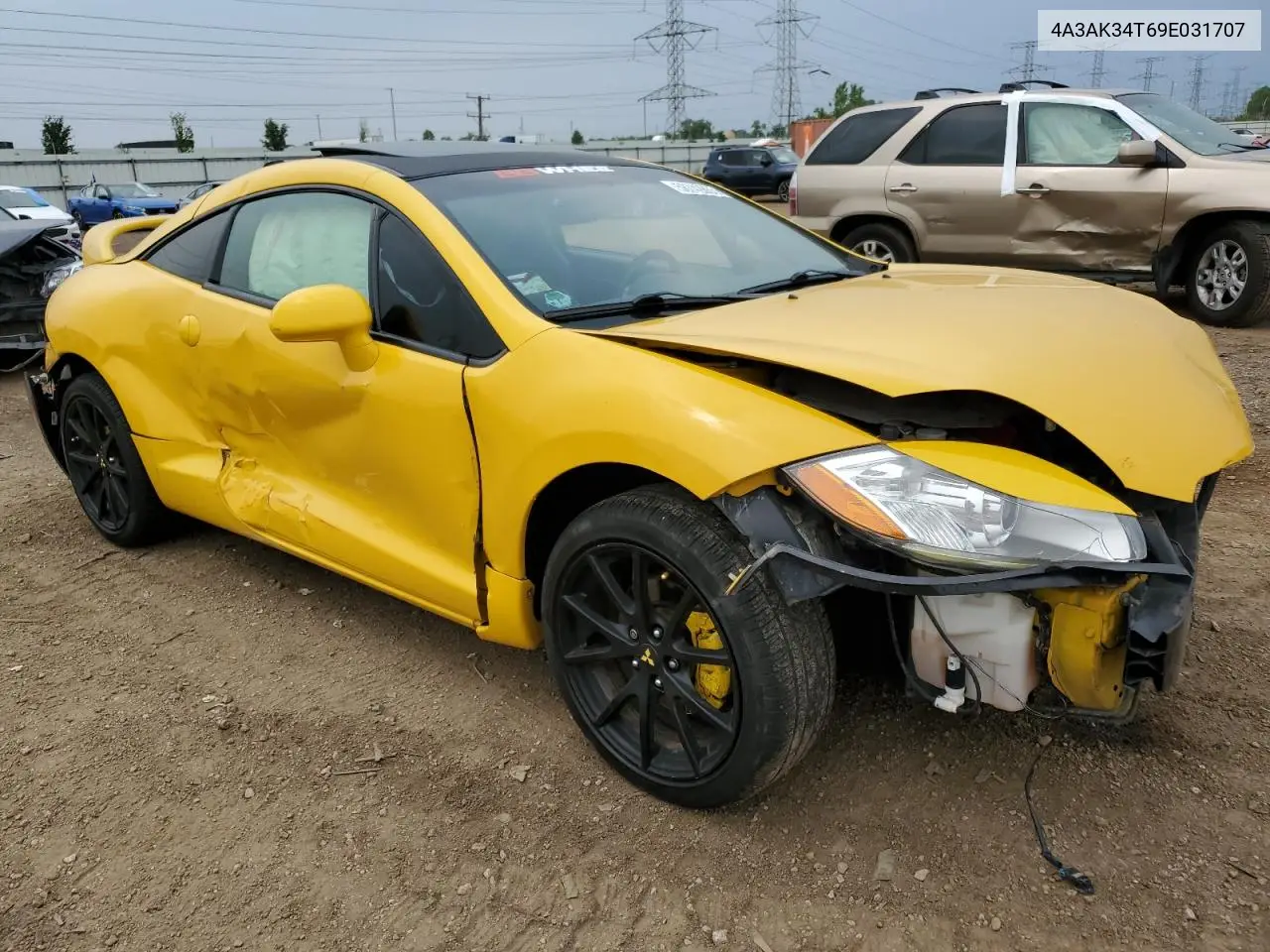 2009 Mitsubishi Eclipse Gt VIN: 4A3AK34T69E031707 Lot: 58742865