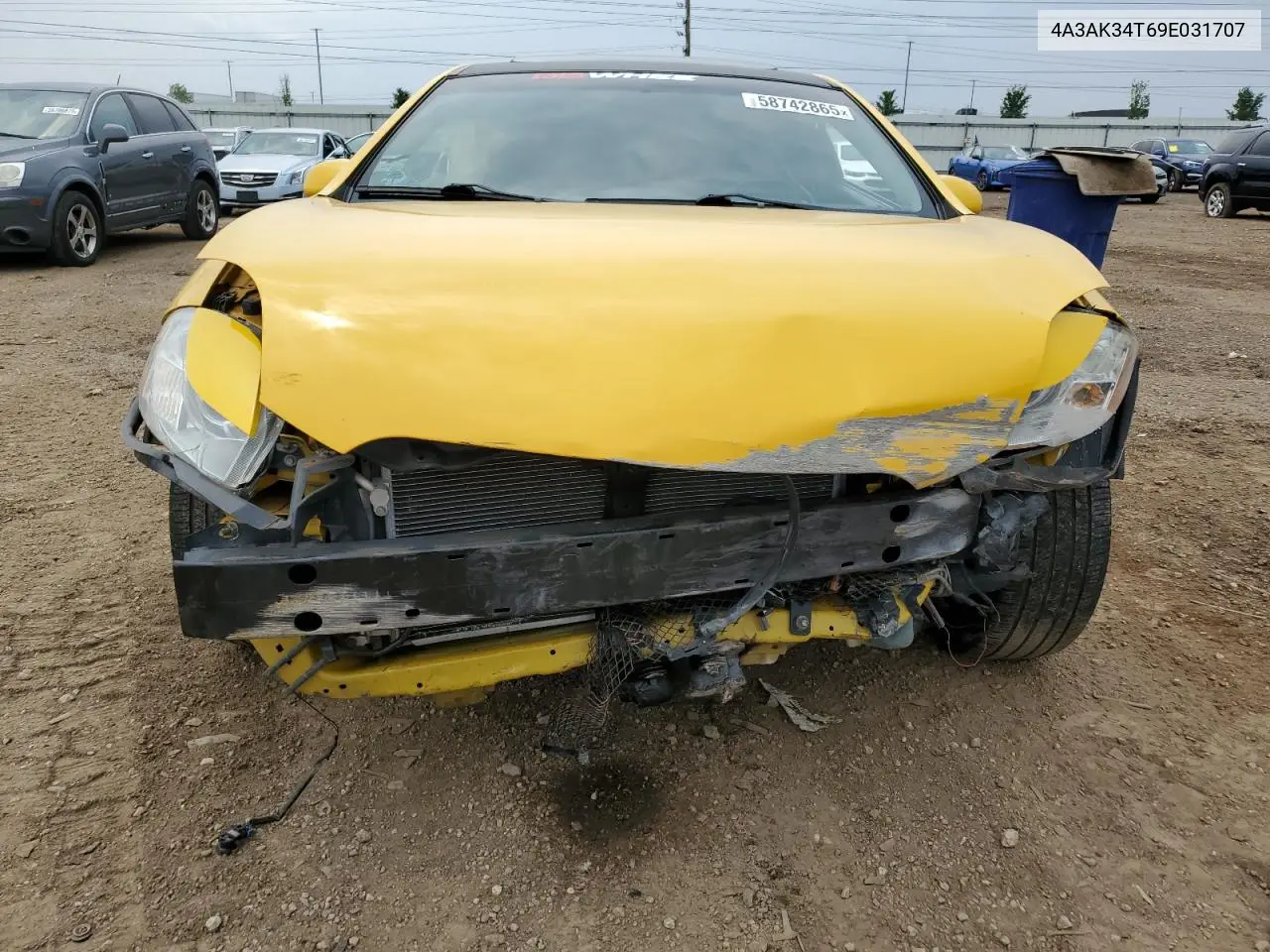 2009 Mitsubishi Eclipse Gt VIN: 4A3AK34T69E031707 Lot: 58742865