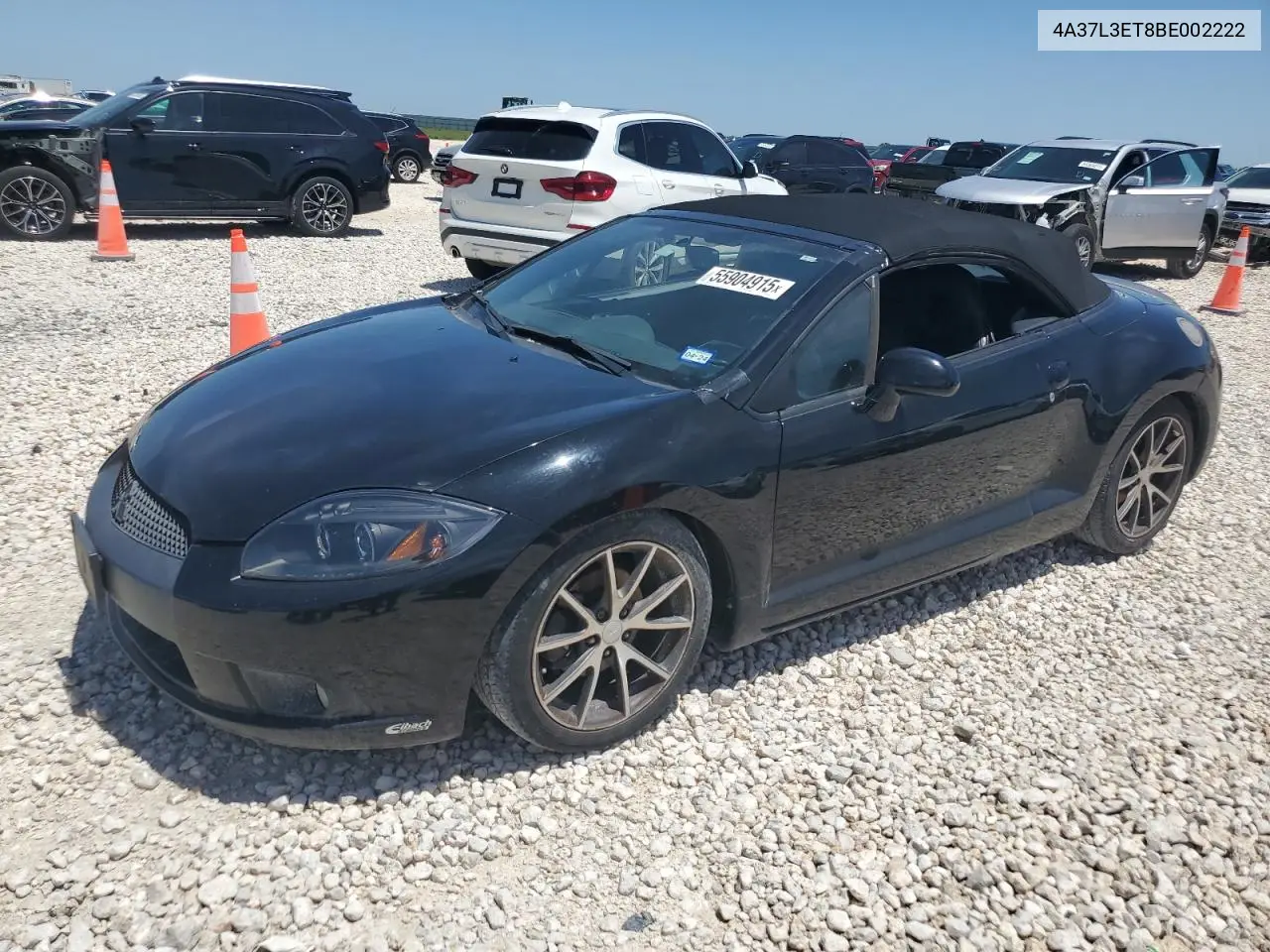 2011 Mitsubishi Eclipse Spyder Gt VIN: 4A37L3ET8BE002222 Lot: 55904915