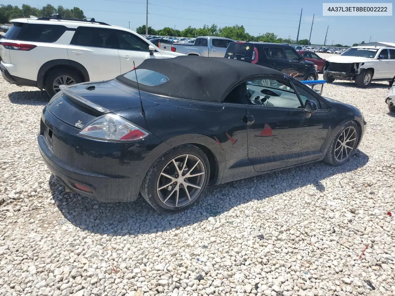 2011 Mitsubishi Eclipse Spyder Gt VIN: 4A37L3ET8BE002222 Lot: 55904915