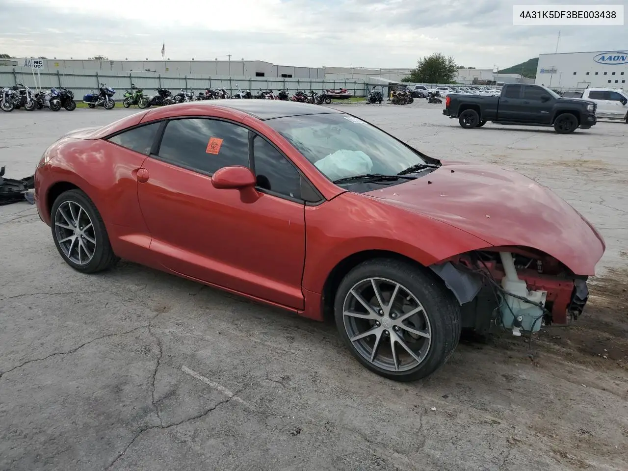 2011 Mitsubishi Eclipse Gs Sport VIN: 4A31K5DF3BE003438 Lot: 62751935