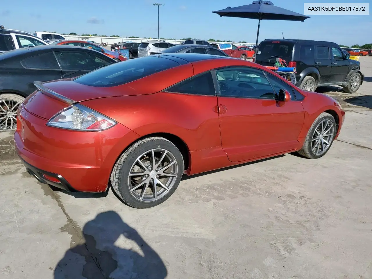 2011 Mitsubishi Eclipse Gs Sport VIN: 4A31K5DF0BE017572 Lot: 62771575