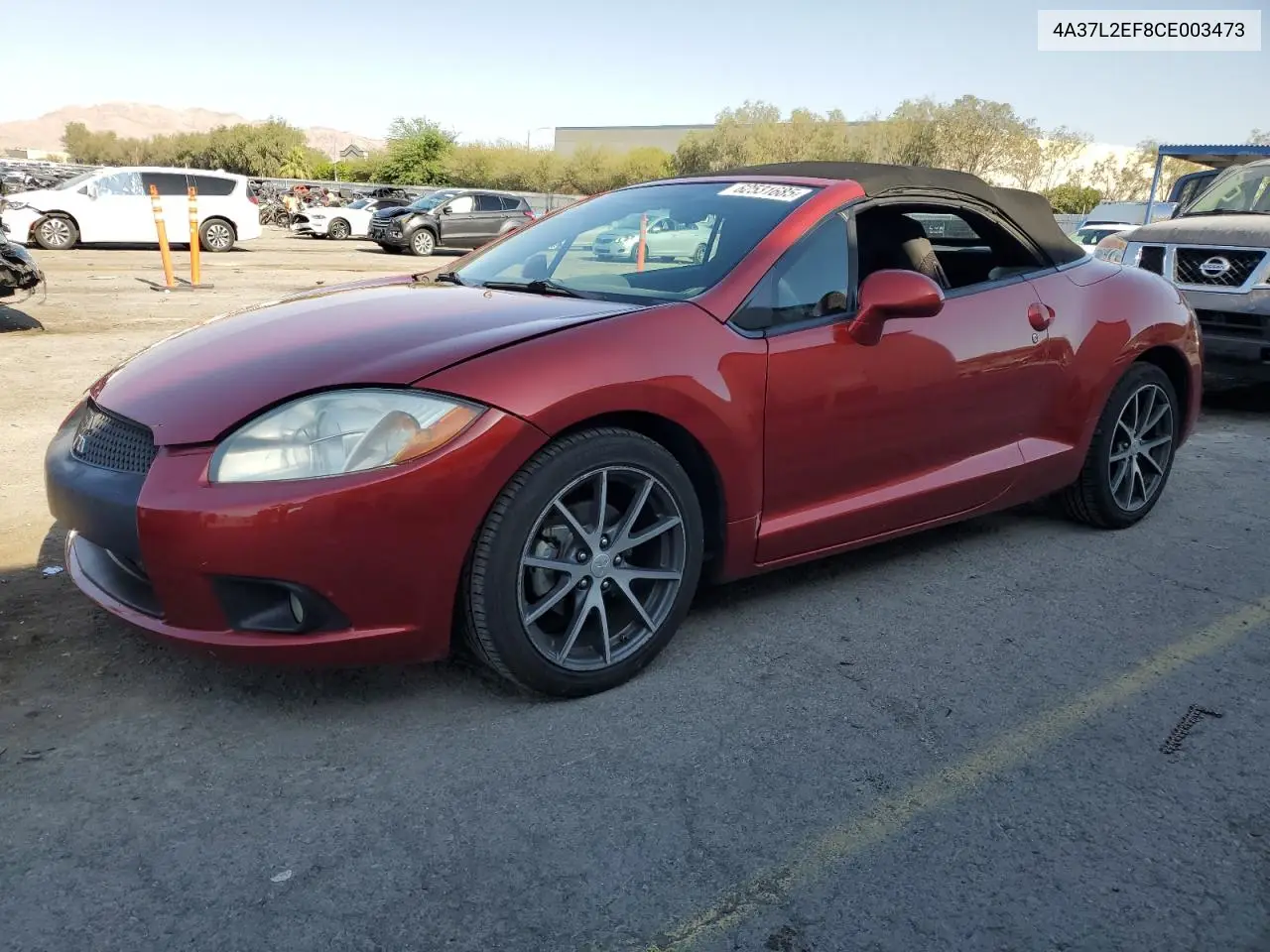 2012 Mitsubishi Eclipse Spyder Gs VIN: 4A37L2EF8CE003473 Lot: 62531685