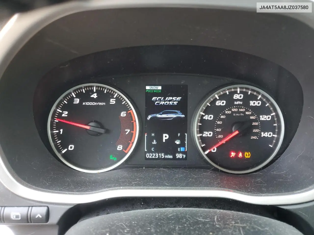 2018 Mitsubishi Eclipse Cross Se VIN: JA4AT5AA8JZ037580 Lot: 61970615