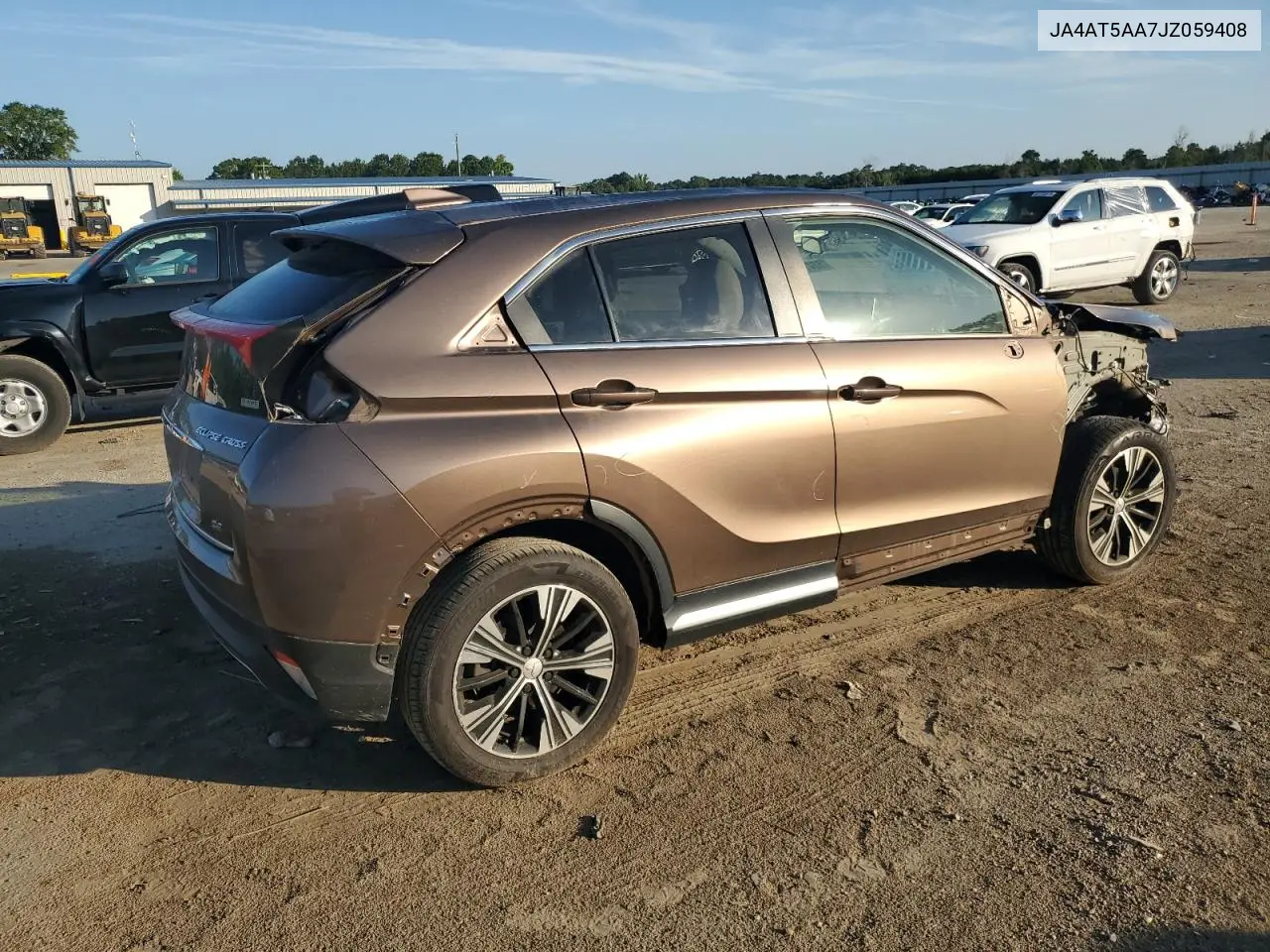 2018 Mitsubishi Eclipse Cross Se VIN: JA4AT5AA7JZ059408 Lot: 62475485