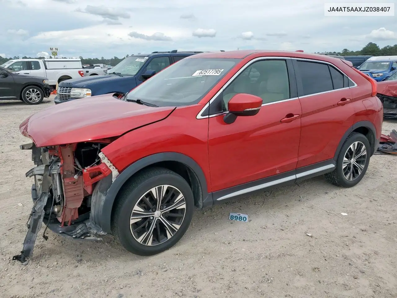 2018 Mitsubishi Eclipse Cross Se VIN: JA4AT5AAXJZ038407 Lot: 62517795