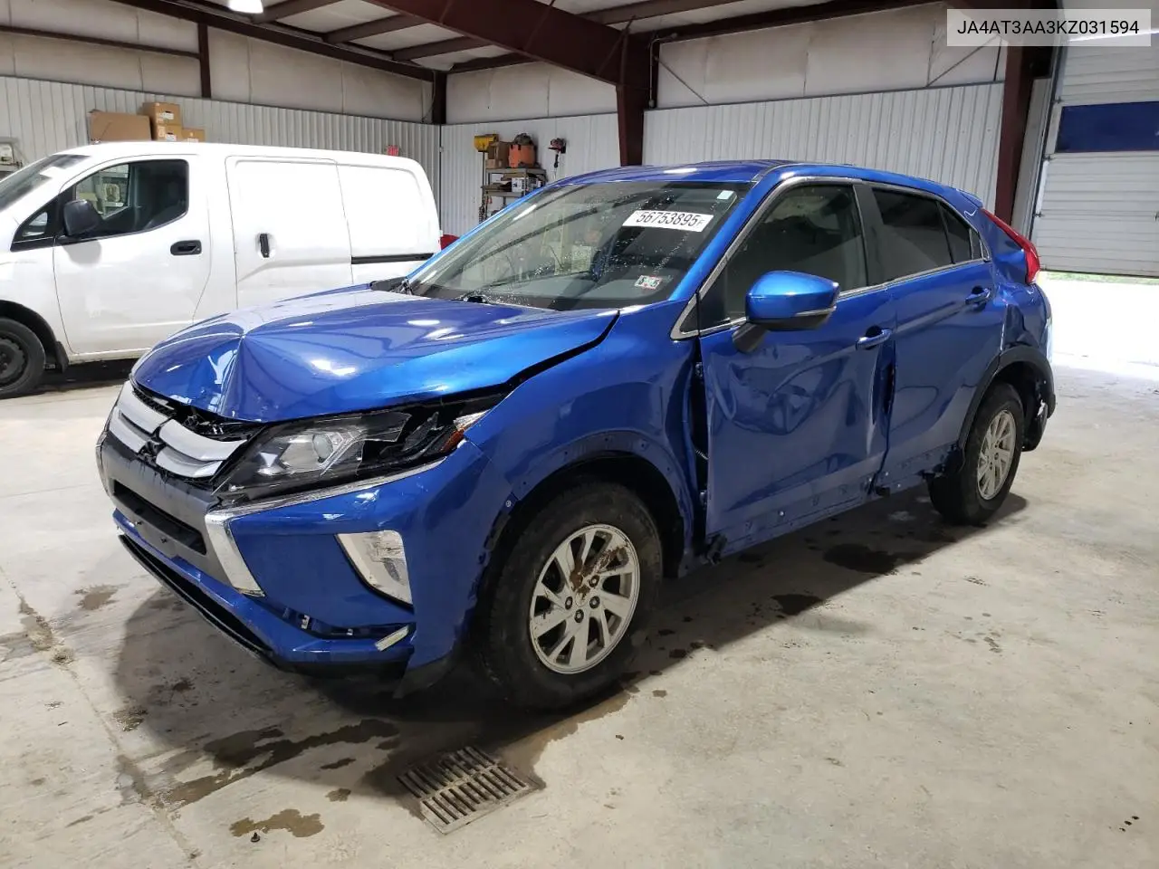 2019 Mitsubishi Eclipse Cross Es VIN: JA4AT3AA3KZ031594 Lot: 56753895