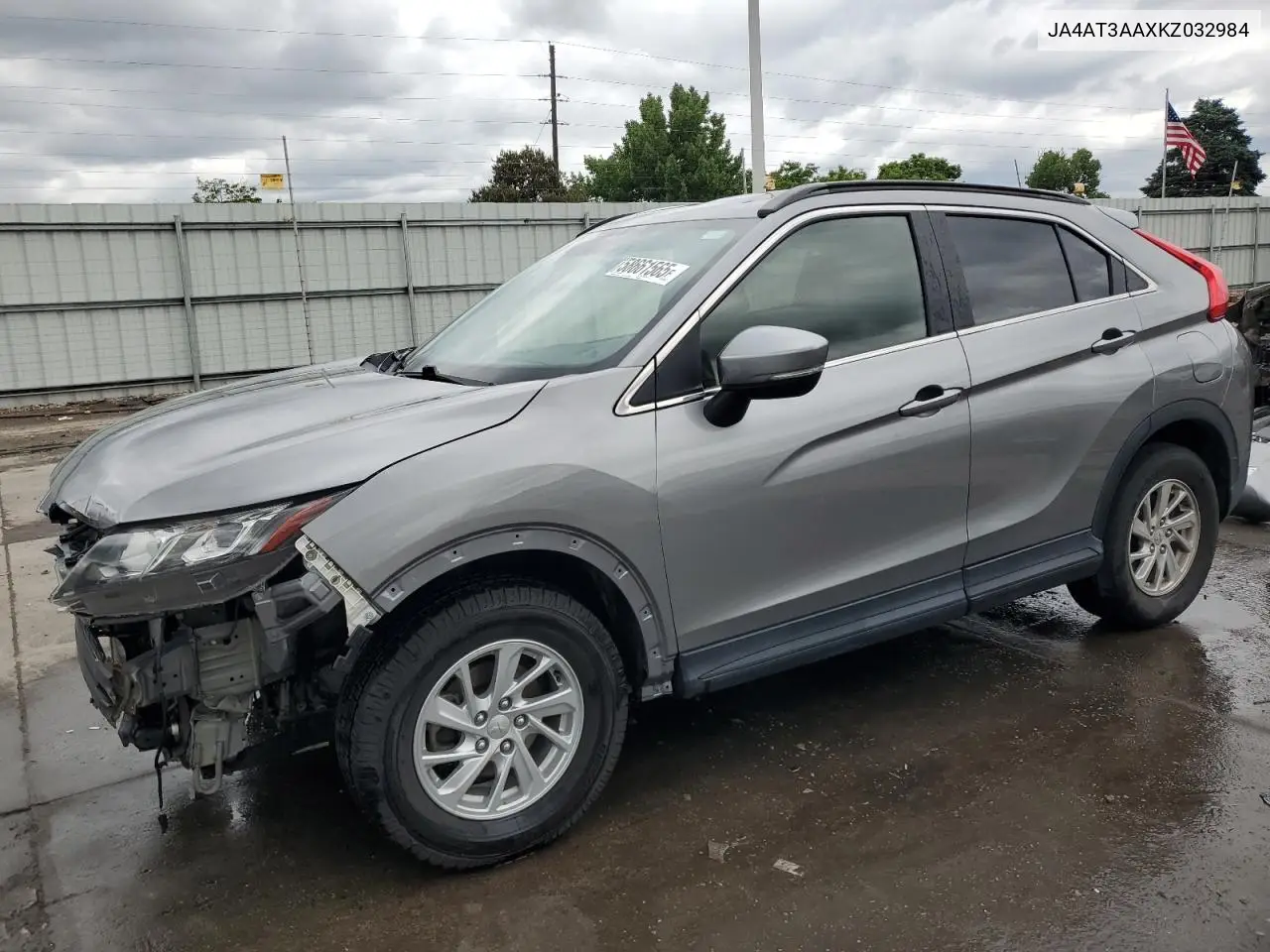 2019 Mitsubishi Eclipse Cross Es VIN: JA4AT3AAXKZ032984 Lot: 58661565