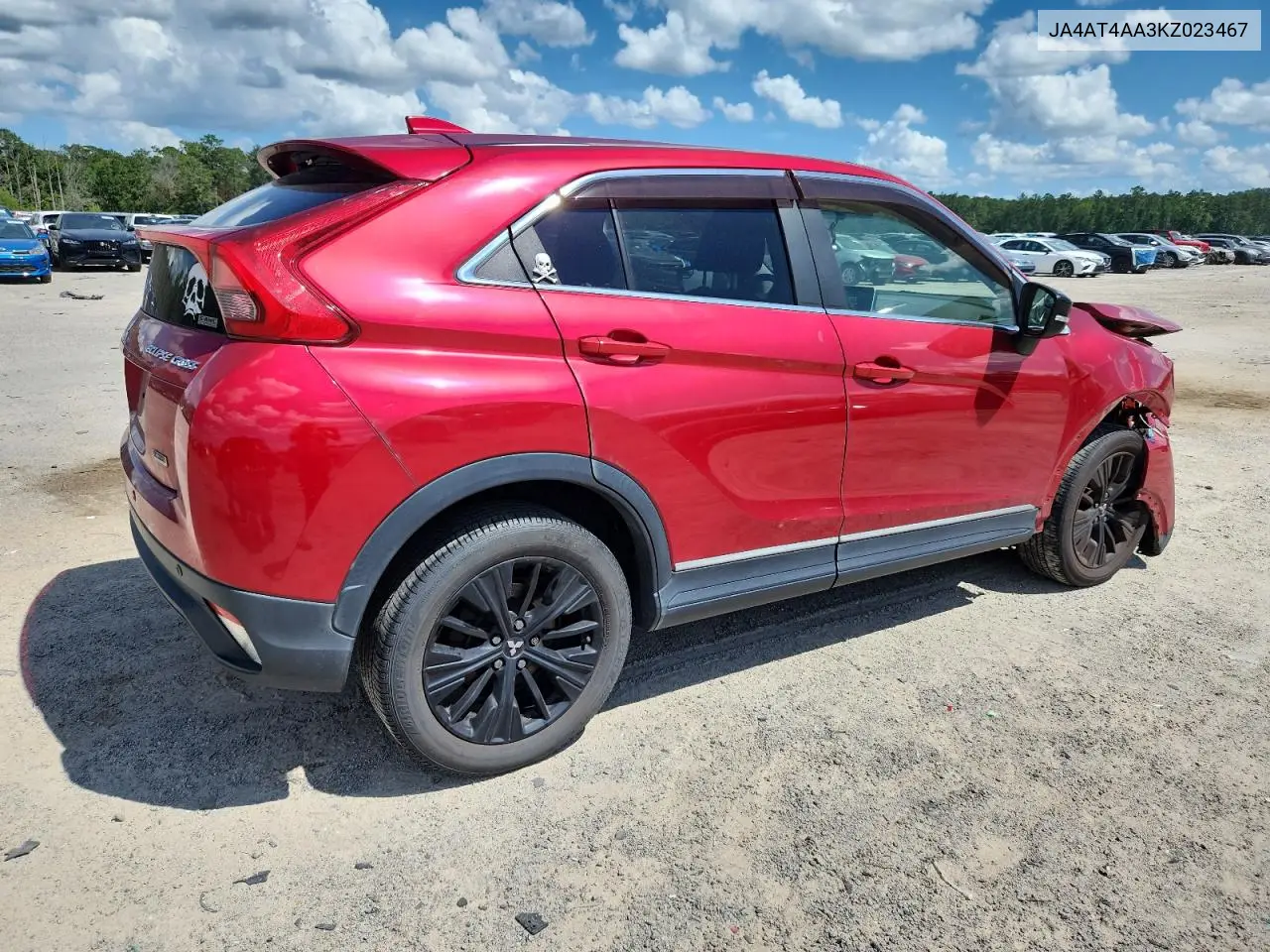 2019 Mitsubishi Eclipse Cross Le VIN: JA4AT4AA3KZ023467 Lot: 61264875
