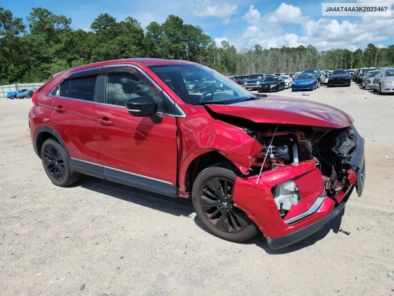 2019 Mitsubishi Eclipse Cross Le VIN: JA4AT4AA3KZ023467 Lot: 61264875