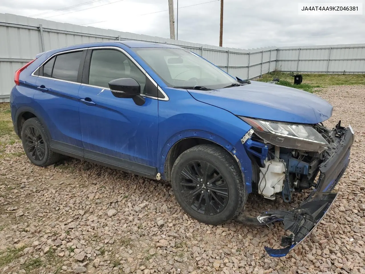 2019 Mitsubishi Eclipse Cross Le VIN: JA4AT4AA9KZ046381 Lot: 61342585