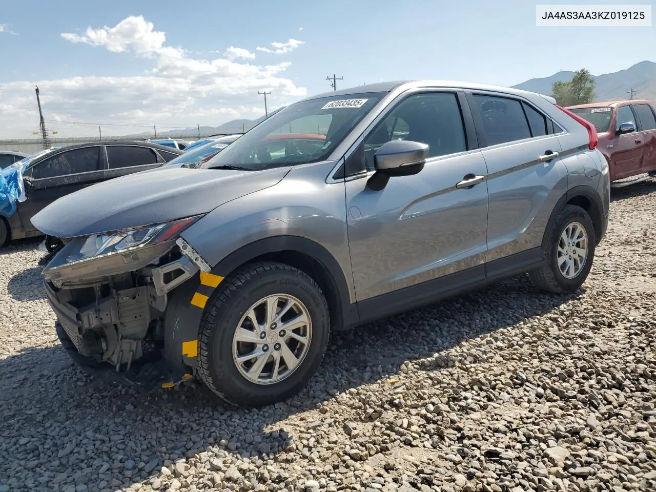 2019 Mitsubishi Eclipse Cross Es VIN: JA4AS3AA3KZ019125 Lot: 62033435