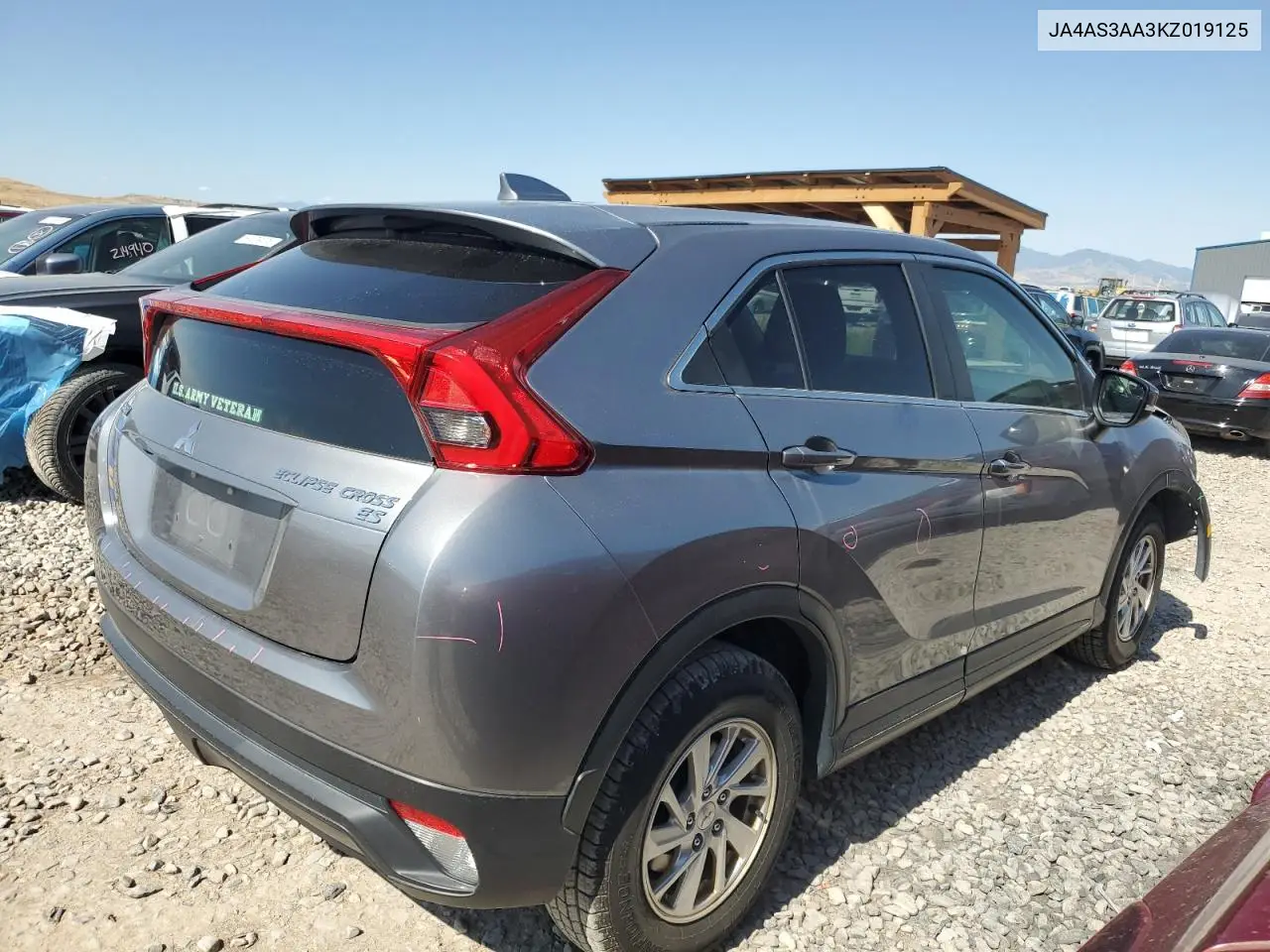 2019 Mitsubishi Eclipse Cross Es VIN: JA4AS3AA3KZ019125 Lot: 62033435