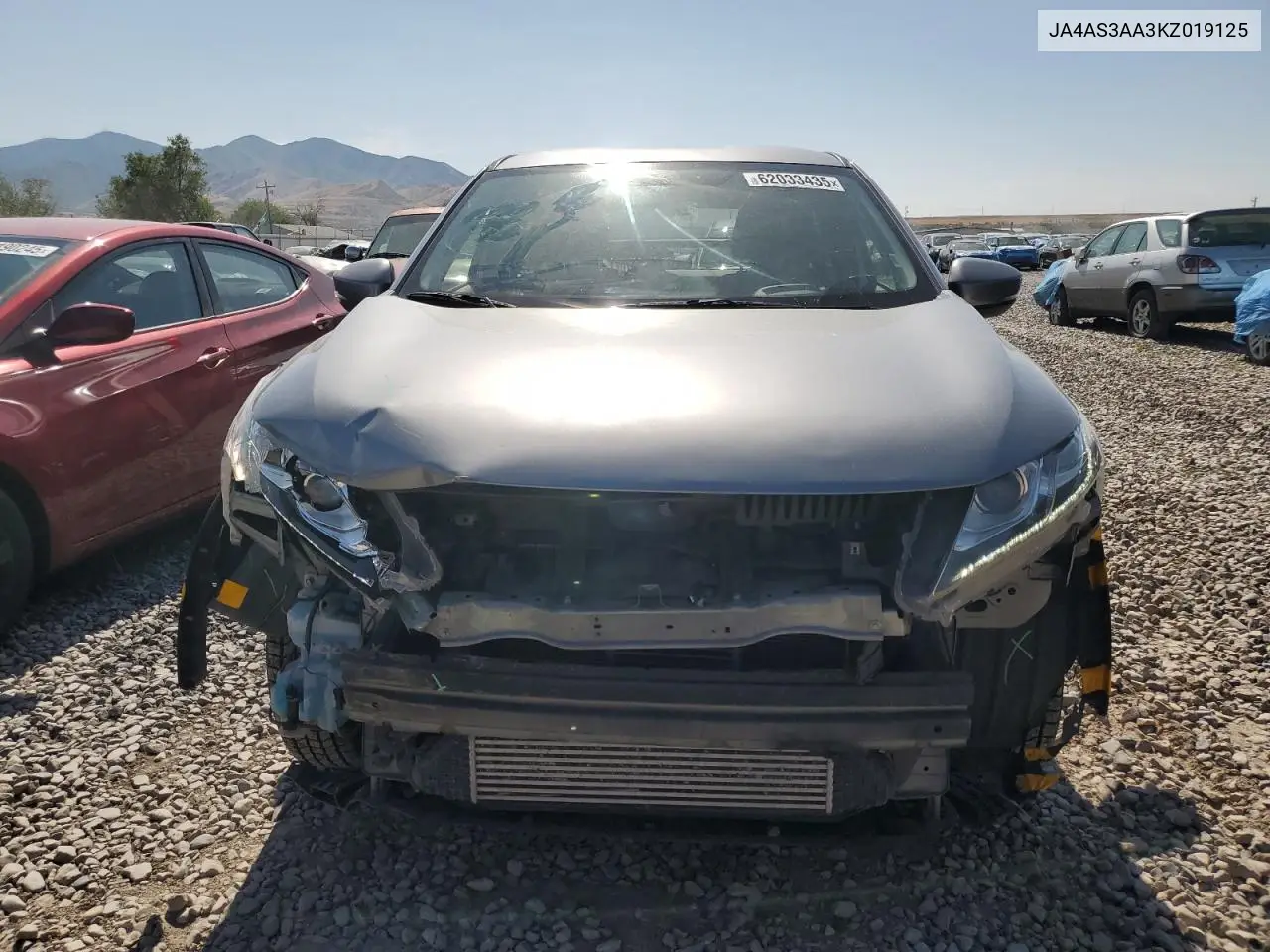 2019 Mitsubishi Eclipse Cross Es VIN: JA4AS3AA3KZ019125 Lot: 62033435