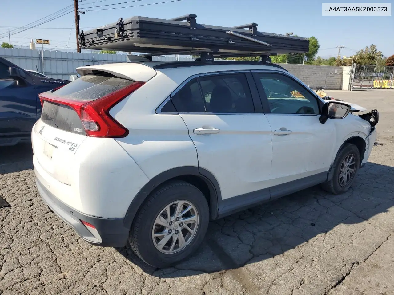 2019 Mitsubishi Eclipse Cross Es VIN: JA4AT3AA5KZ000573 Lot: 62793205