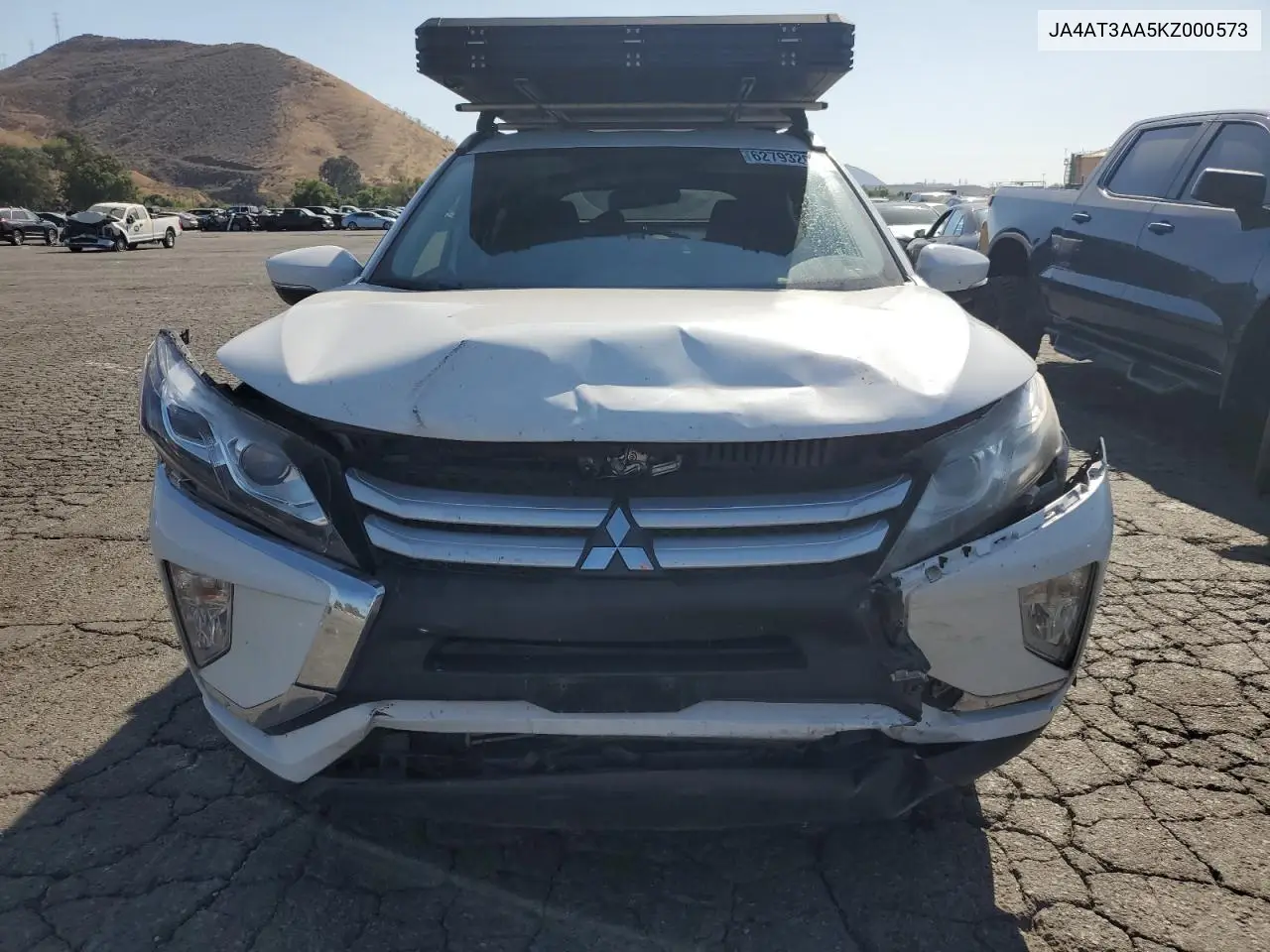 2019 Mitsubishi Eclipse Cross Es VIN: JA4AT3AA5KZ000573 Lot: 62793205