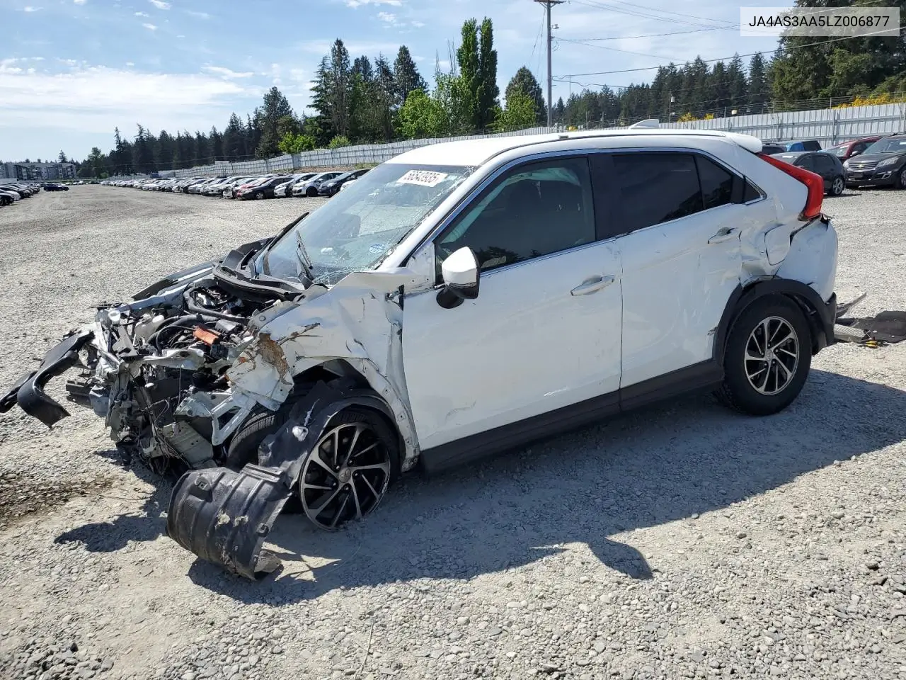 2020 Mitsubishi Eclipse Cross Es VIN: JA4AS3AA5LZ006877 Lot: 56543935