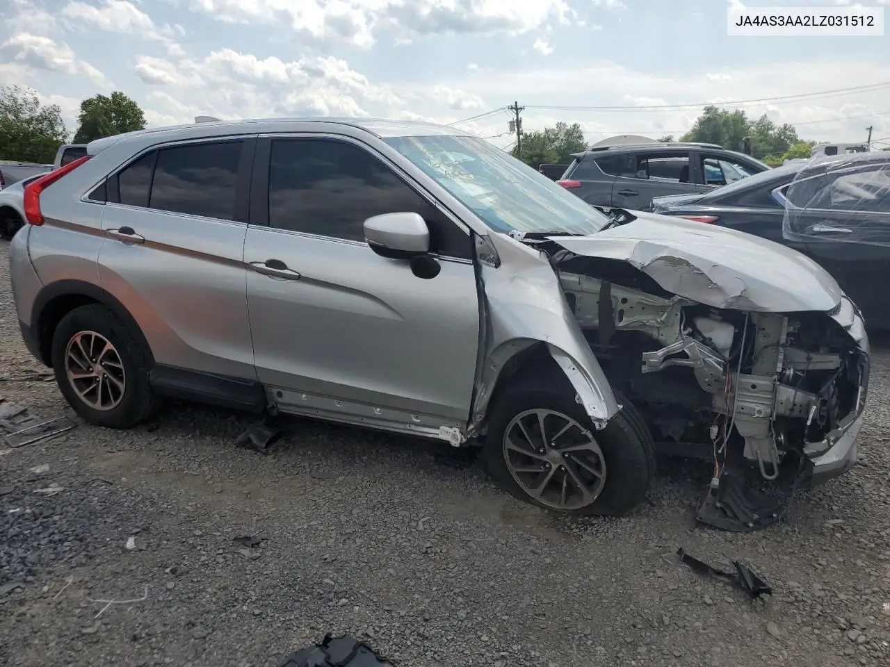 2020 Mitsubishi Eclipse Cross Es VIN: JA4AS3AA2LZ031512 Lot: 61895745