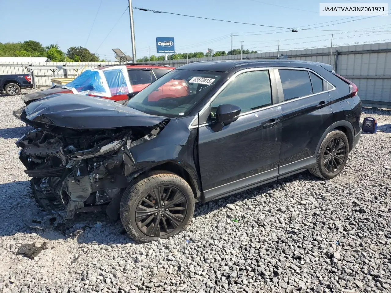 2022 Mitsubishi Eclipse Cross Le VIN: JA4ATVAA3NZ061971 Lot: 52570015