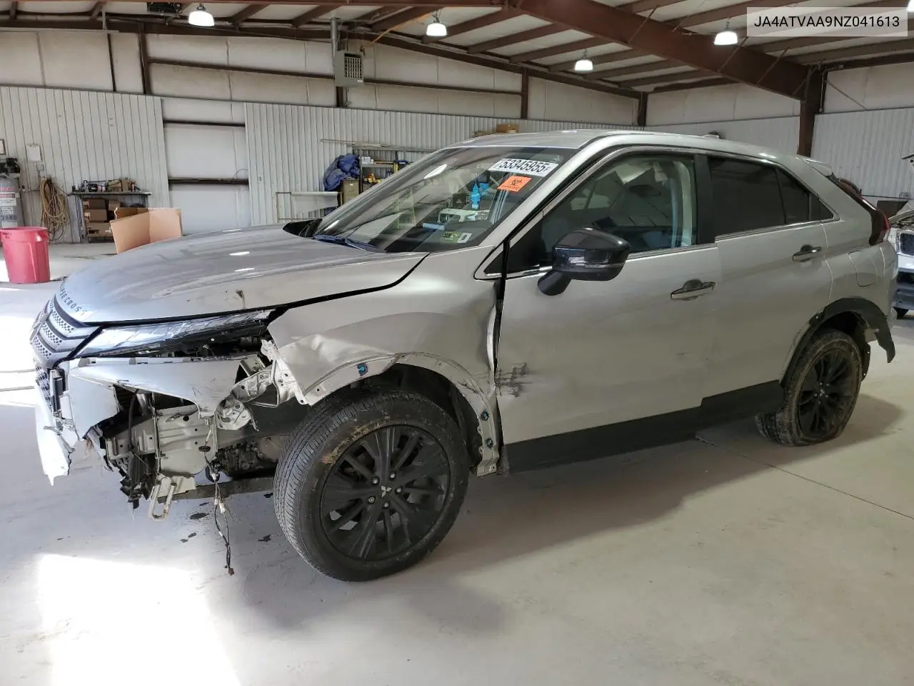 2022 Mitsubishi Eclipse Cross Le VIN: JA4ATVAA9NZ041613 Lot: 53345955