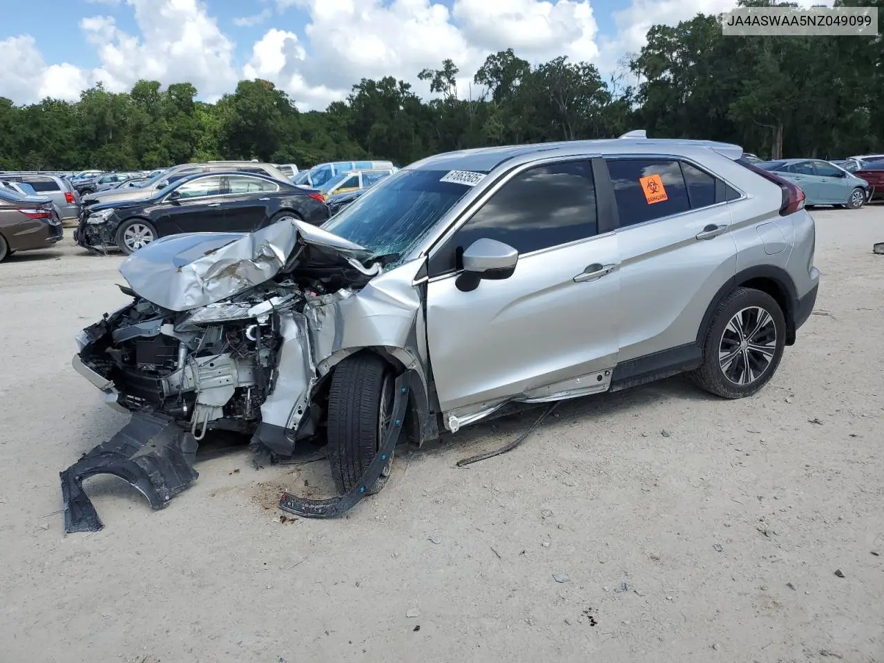 2022 Mitsubishi Eclipse Cross Se VIN: JA4ASWAA5NZ049099 Lot: 61863505