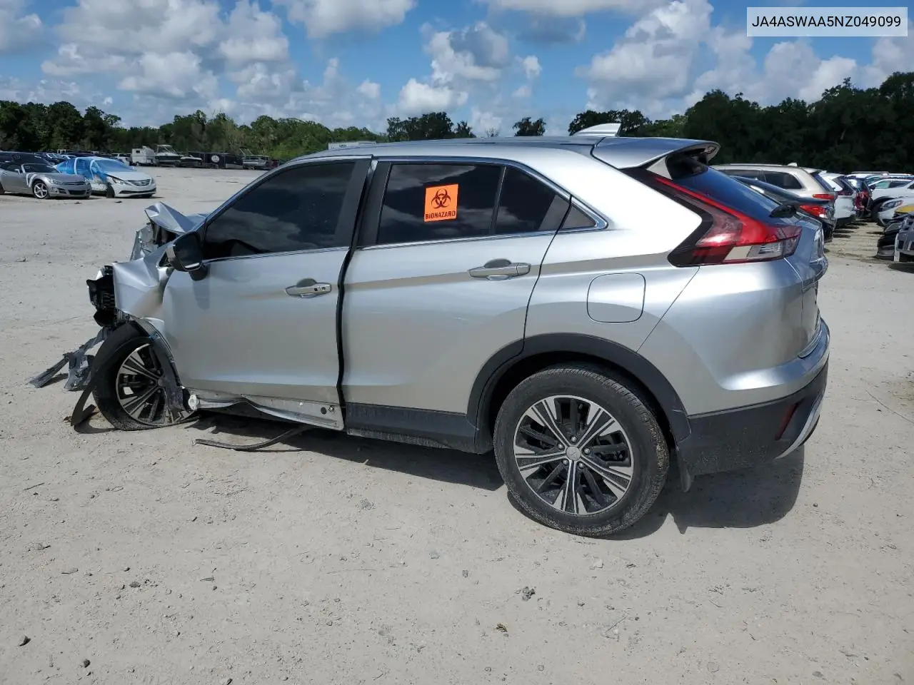 2022 Mitsubishi Eclipse Cross Se VIN: JA4ASWAA5NZ049099 Lot: 61863505