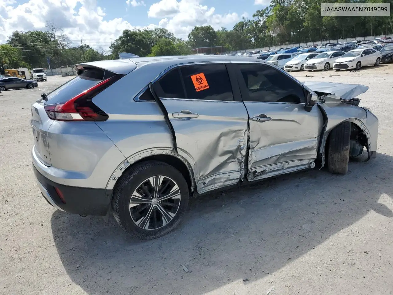 2022 Mitsubishi Eclipse Cross Se VIN: JA4ASWAA5NZ049099 Lot: 61863505
