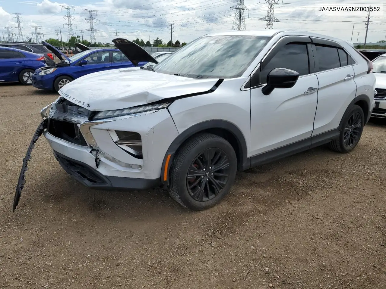 2022 Mitsubishi Eclipse Cross Le VIN: JA4ASVAA9NZ001552 Lot: 62358435