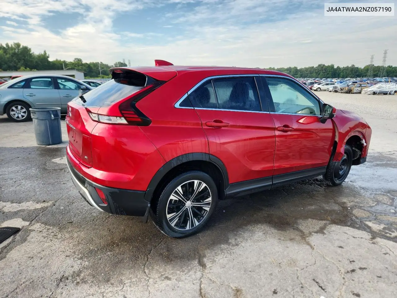 2022 Mitsubishi Eclipse Cross Se VIN: JA4ATWAA2NZ057190 Lot: 62887345