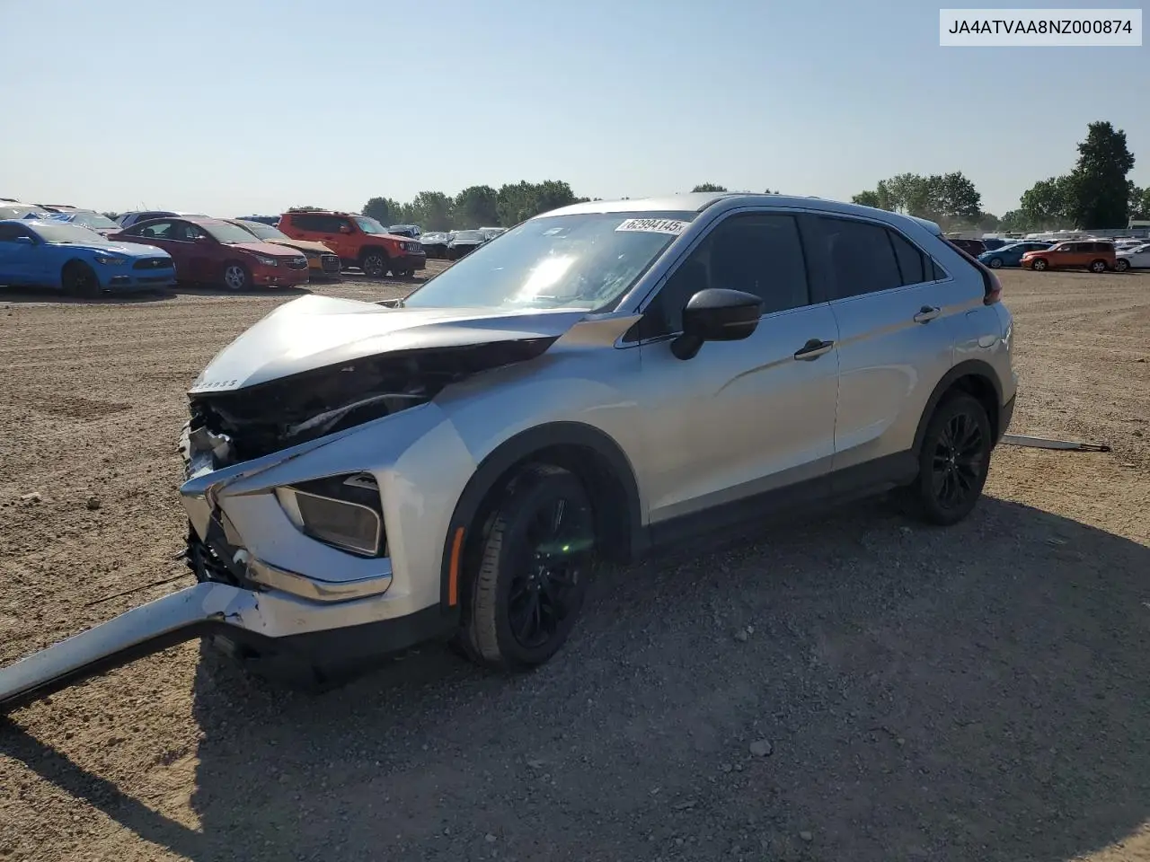 2022 Mitsubishi Eclipse Cross Le VIN: JA4ATVAA8NZ000874 Lot: 62994145