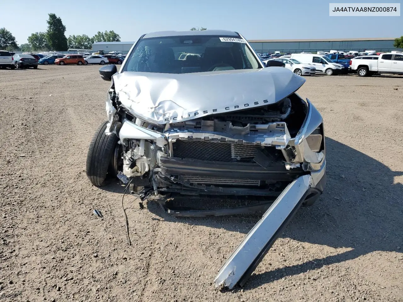 2022 Mitsubishi Eclipse Cross Le VIN: JA4ATVAA8NZ000874 Lot: 62994145