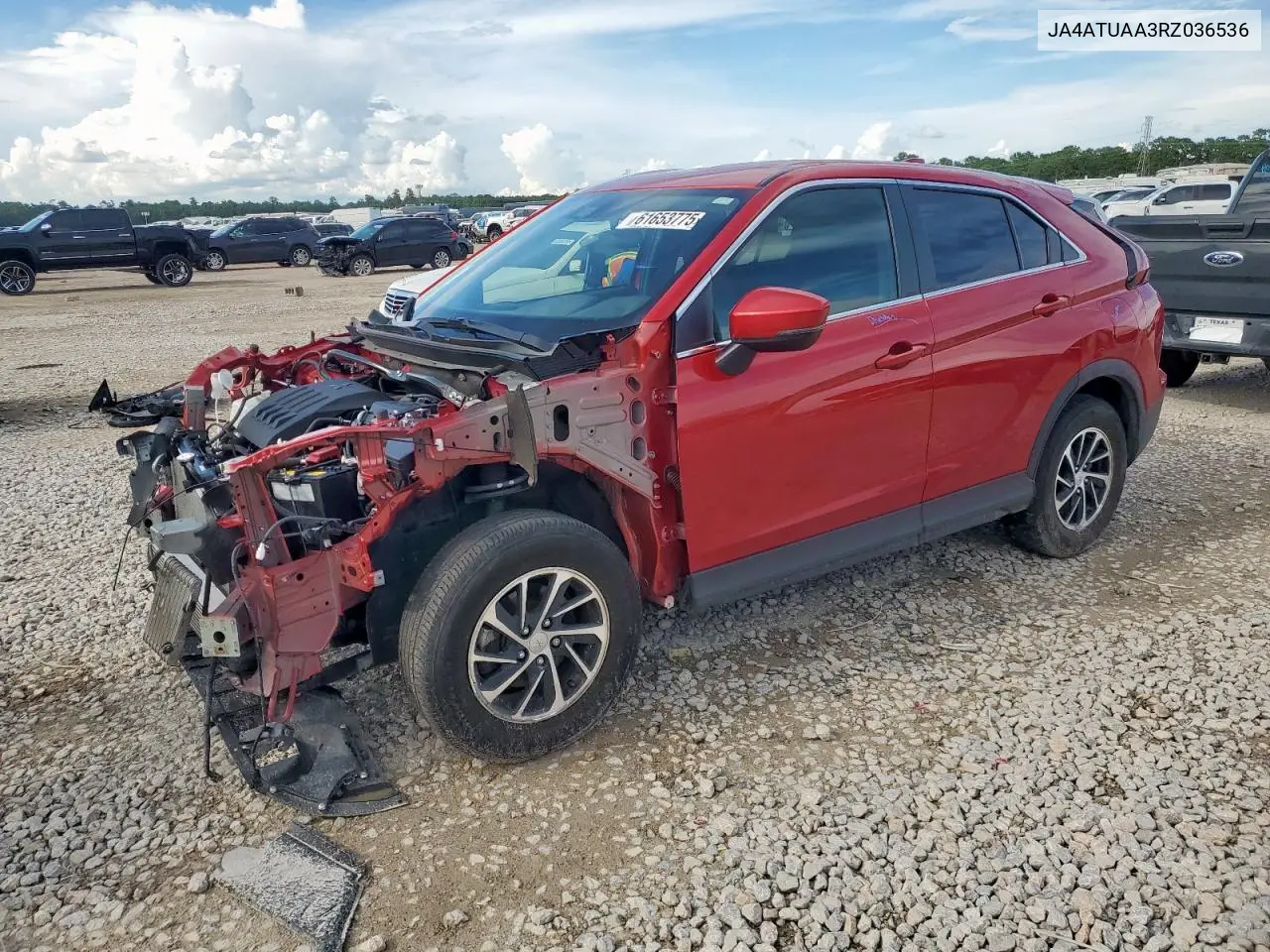 2024 Mitsubishi Eclipse Cross Es VIN: JA4ATUAA3RZ036536 Lot: 61653775