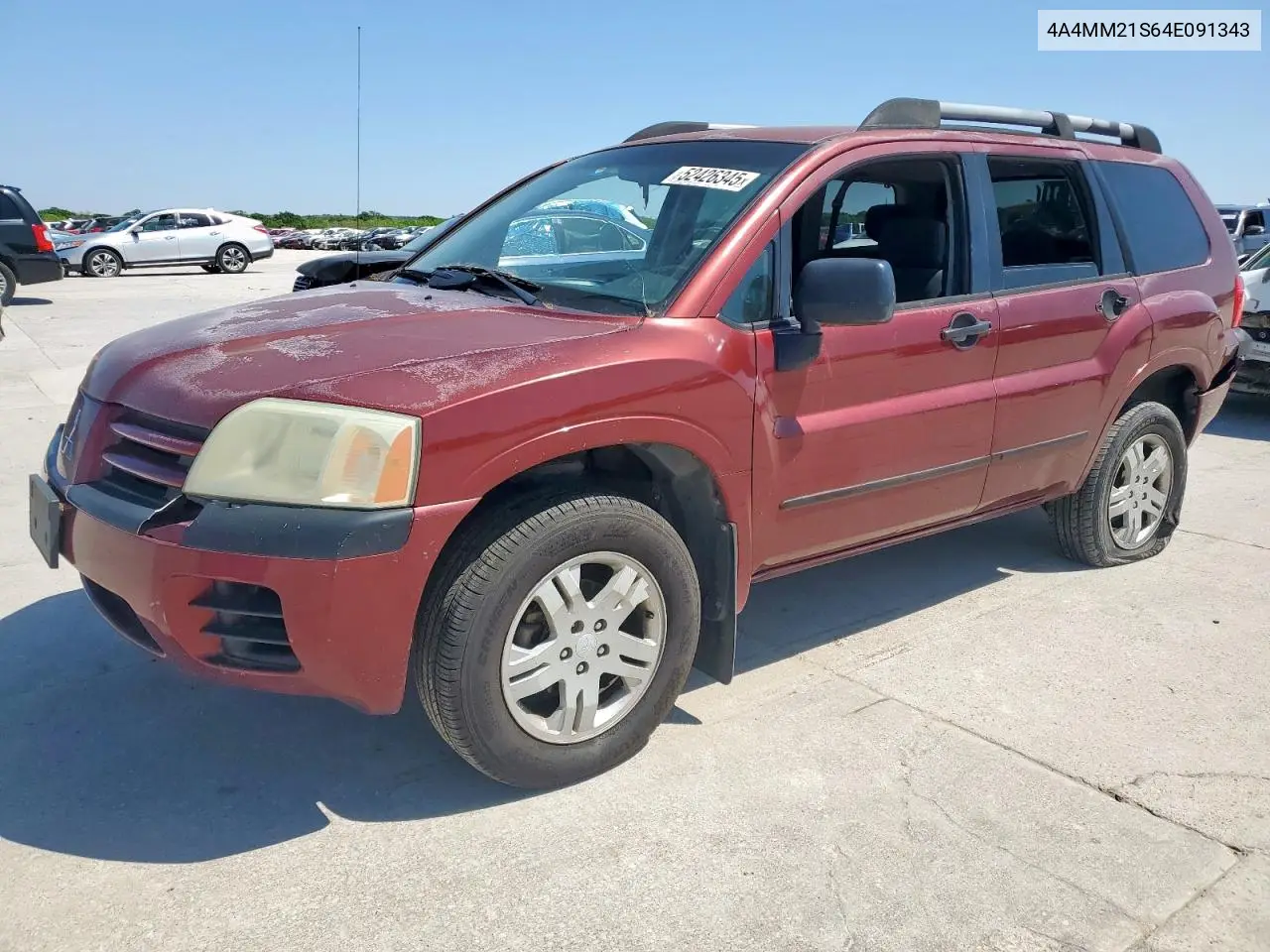 2004 Mitsubishi Endeavor Ls VIN: 4A4MM21S64E091343 Lot: 52426345